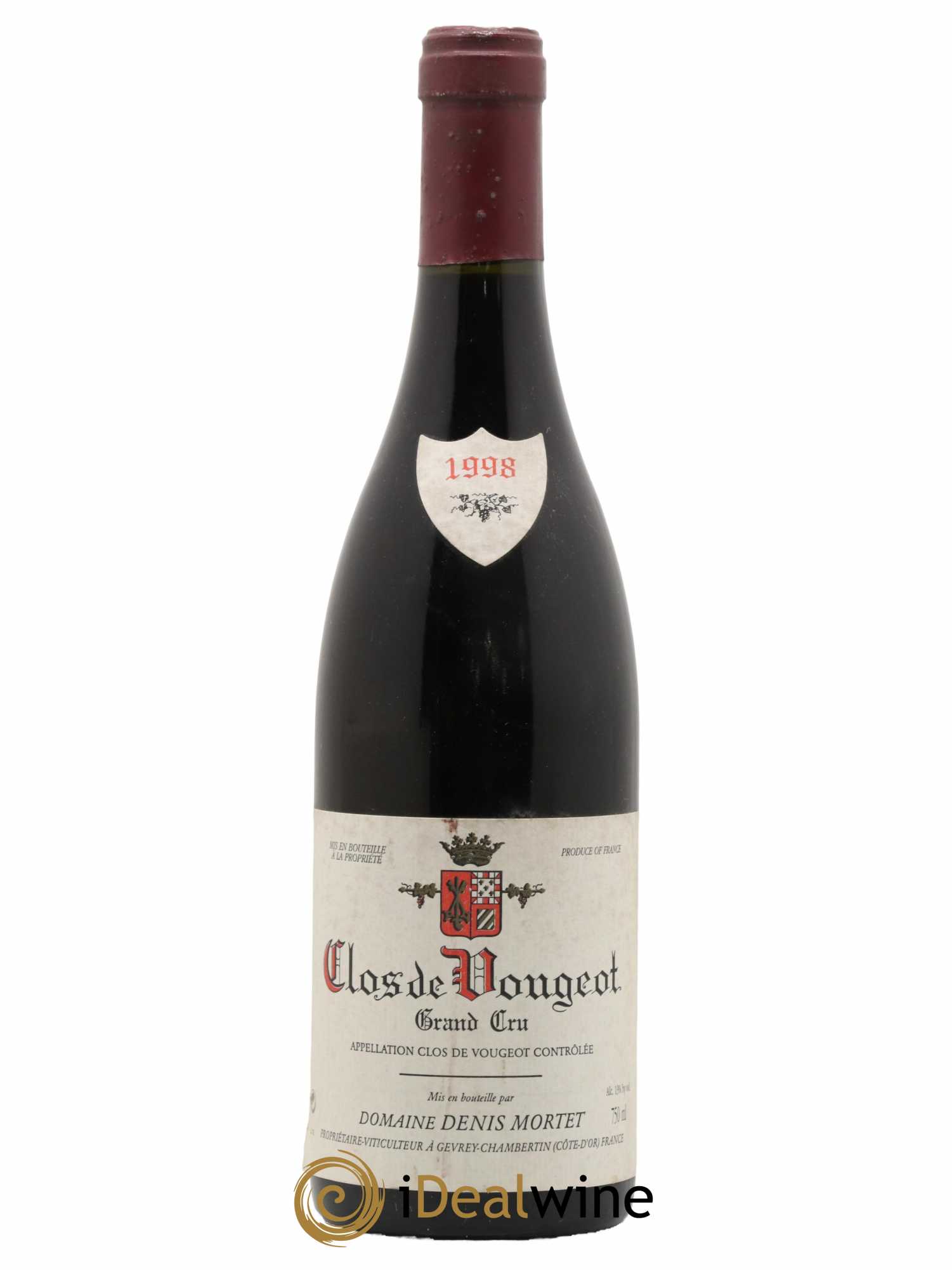 Clos de Vougeot Grand Cru Denis Mortet (Domaine) 1998 - Lot de 1 bouteille - 0