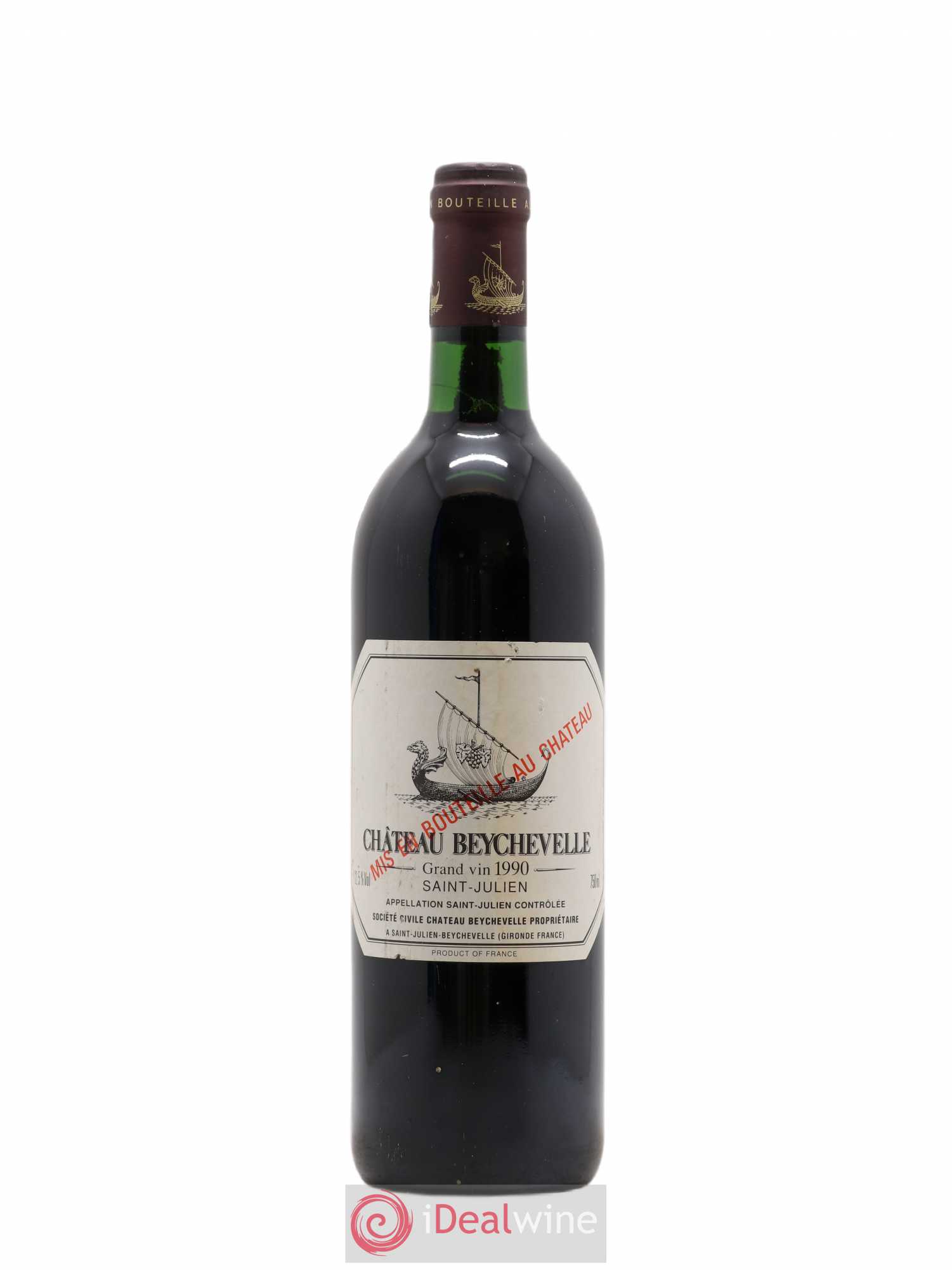 Château Beychevelle 4ème Grand Cru Classé 1990 - Lot de 1 bouteille - 0