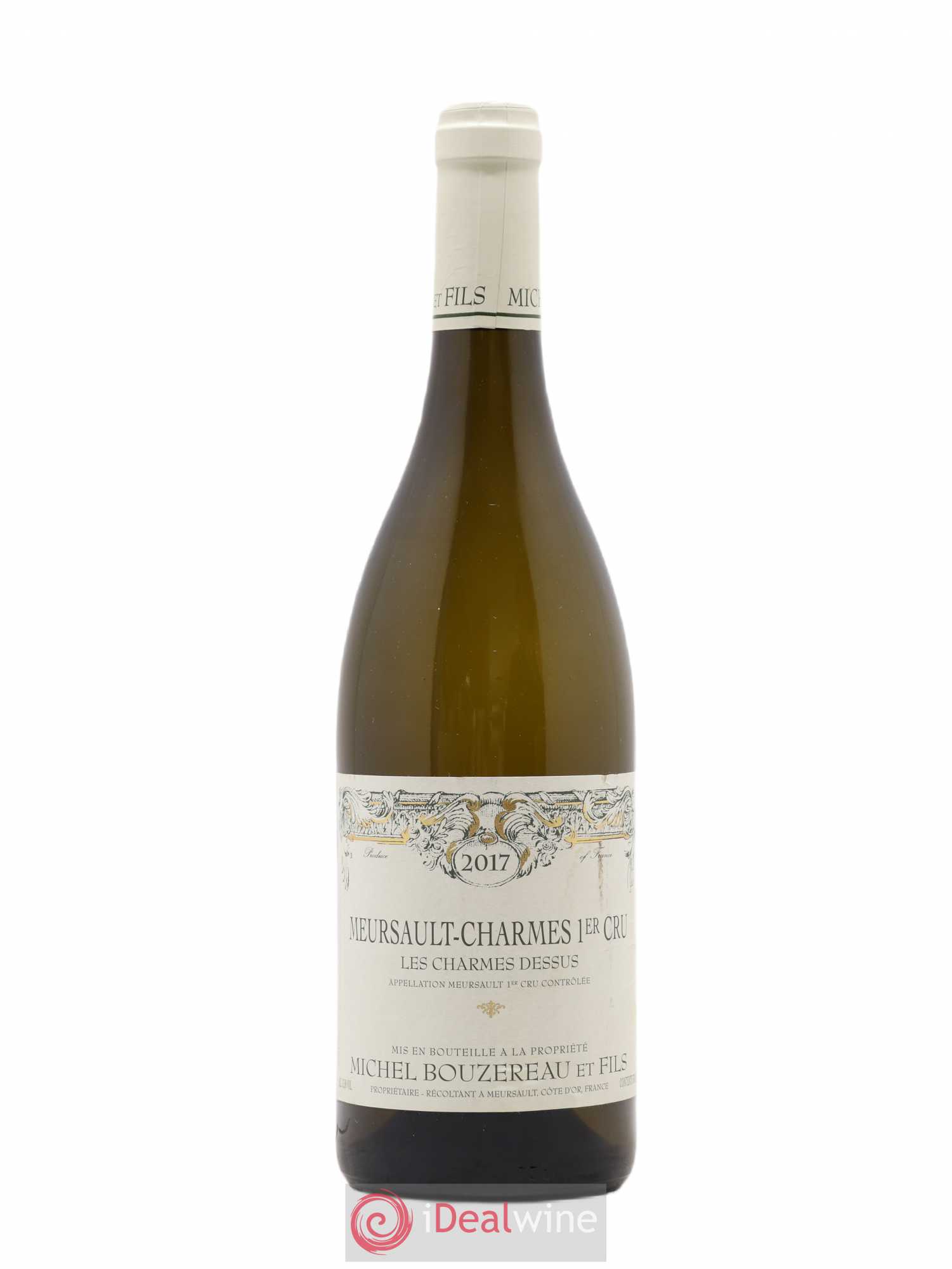 Meursault 1er Cru Charmes Les Charmes Dessus Michel Bouzereau et Fils (Domaine) 2017 - Lot de 1 bouteille - 0