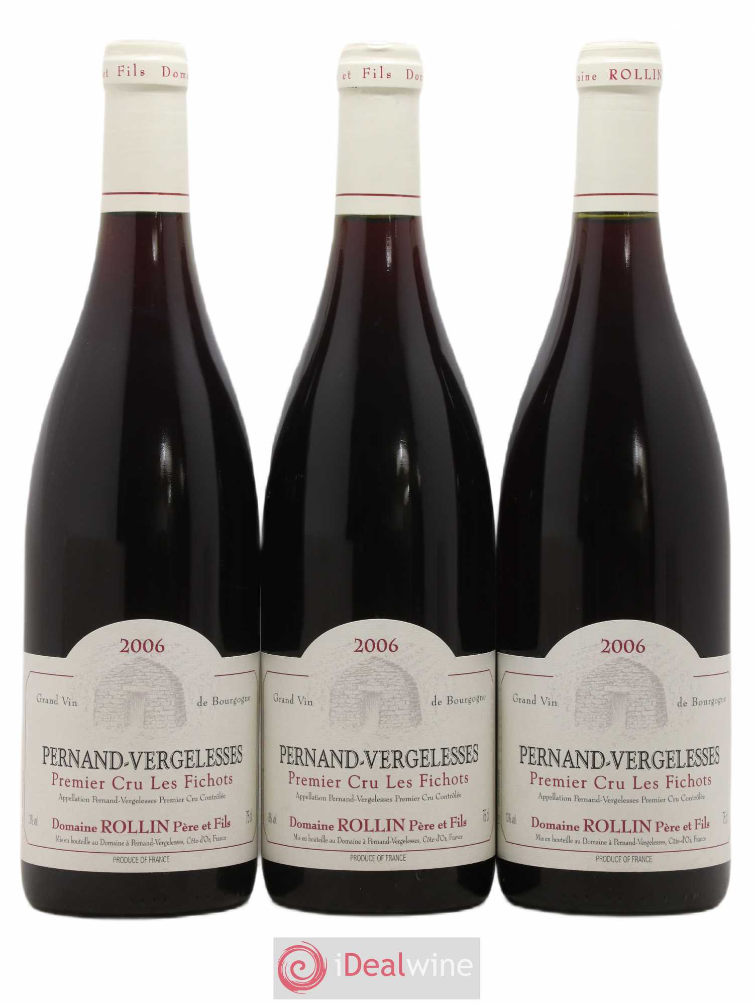 Pernand-Vergelesses 1er Cru Les Fichots Domaine Rollin 2006 - Posten von 3 Flaschen - 0