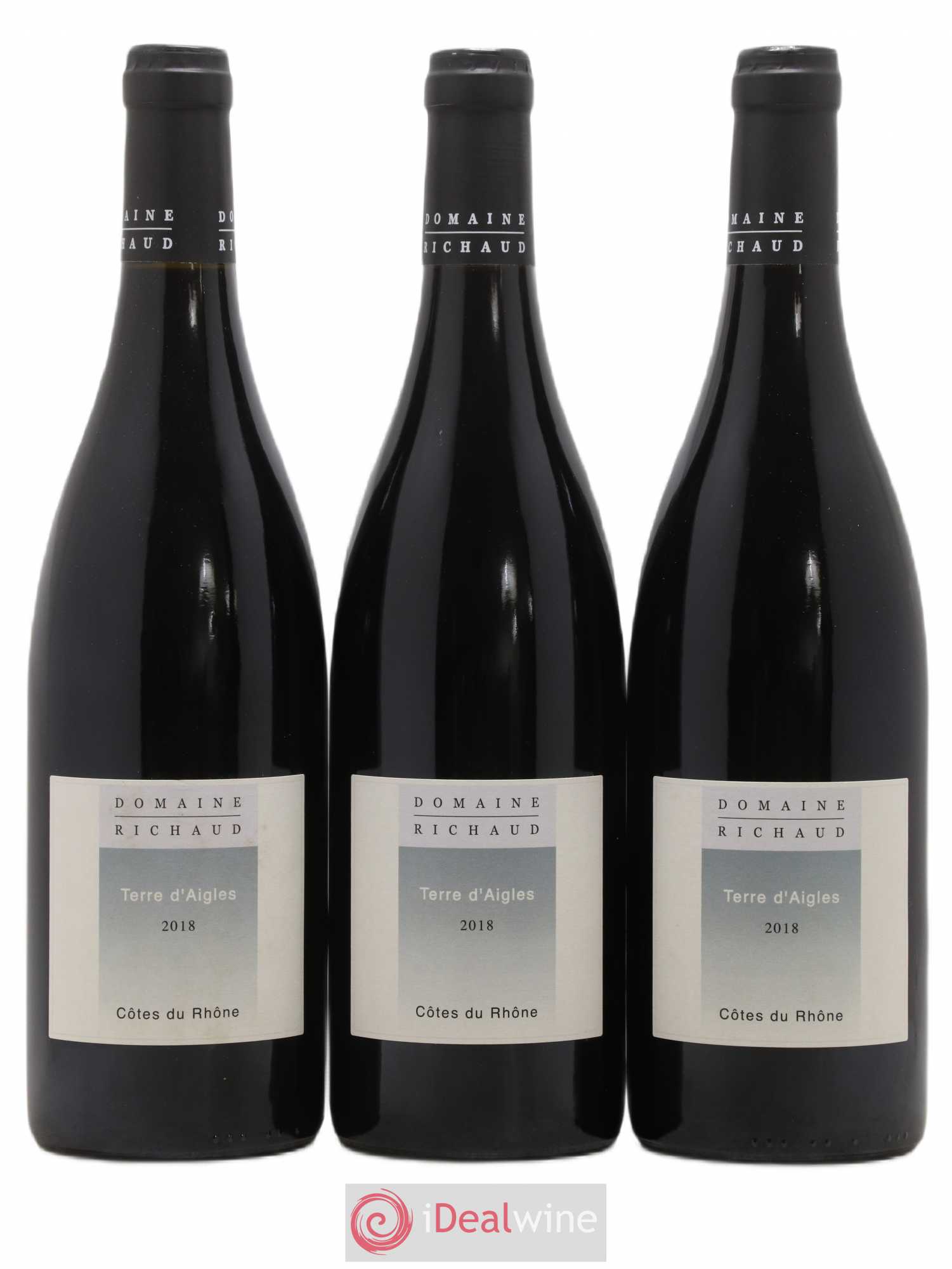 Côtes-du-Rhône Terre d'Aigles Marcel Richaud 2018 - Lot de 3 bouteilles - 0