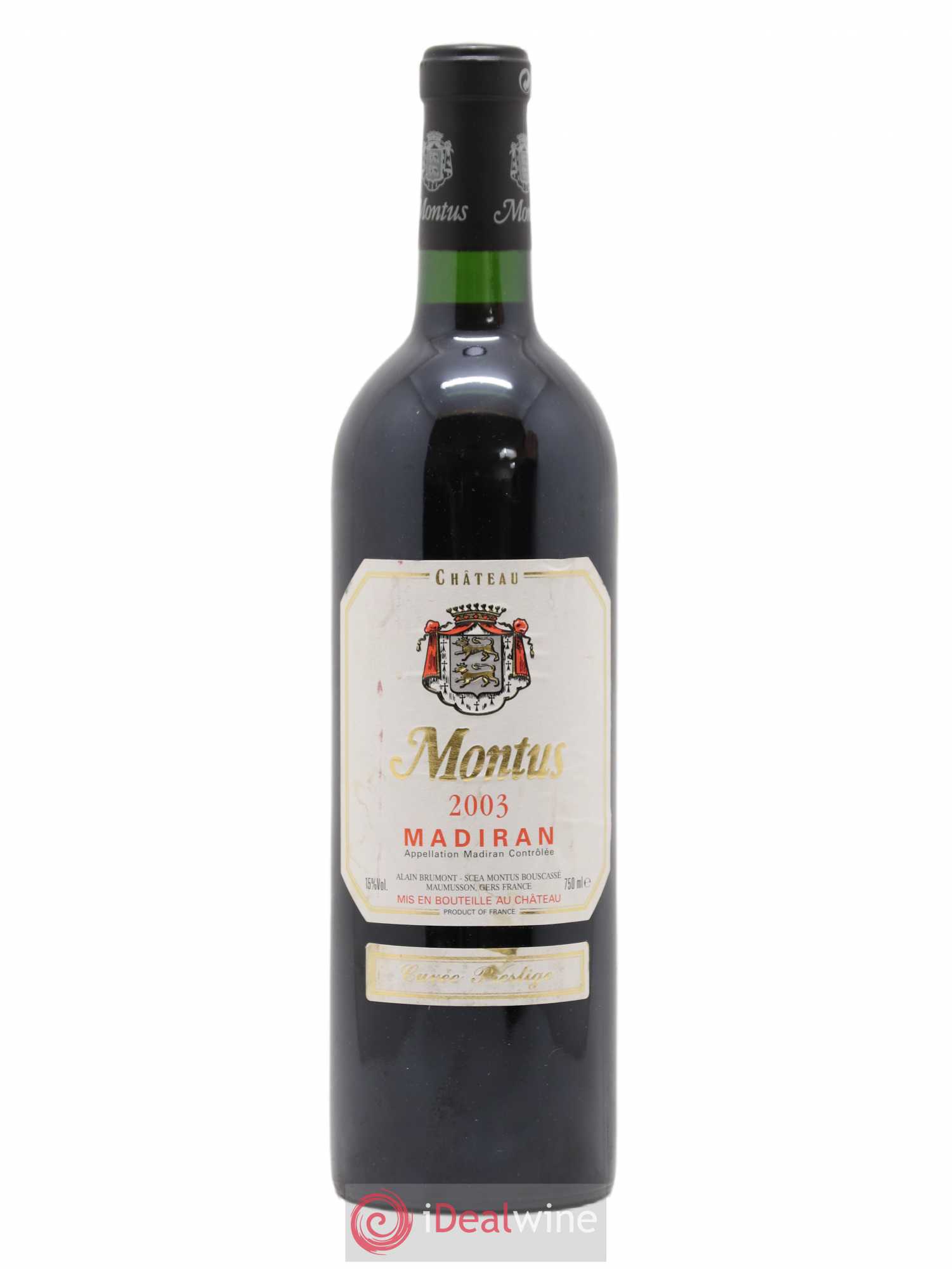 Madiran Château Montus-Prestige Alain Brumont 2003 - Lot de 1 bouteille - 0