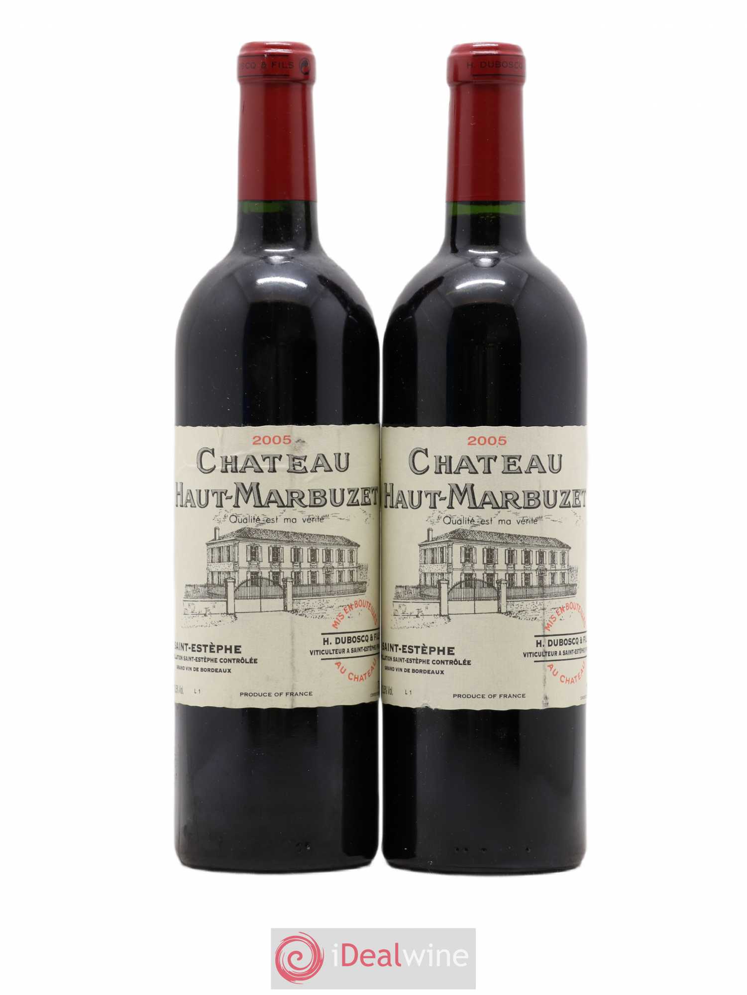 Château Haut Marbuzet 2005 - Lot de 2 bouteilles - 0