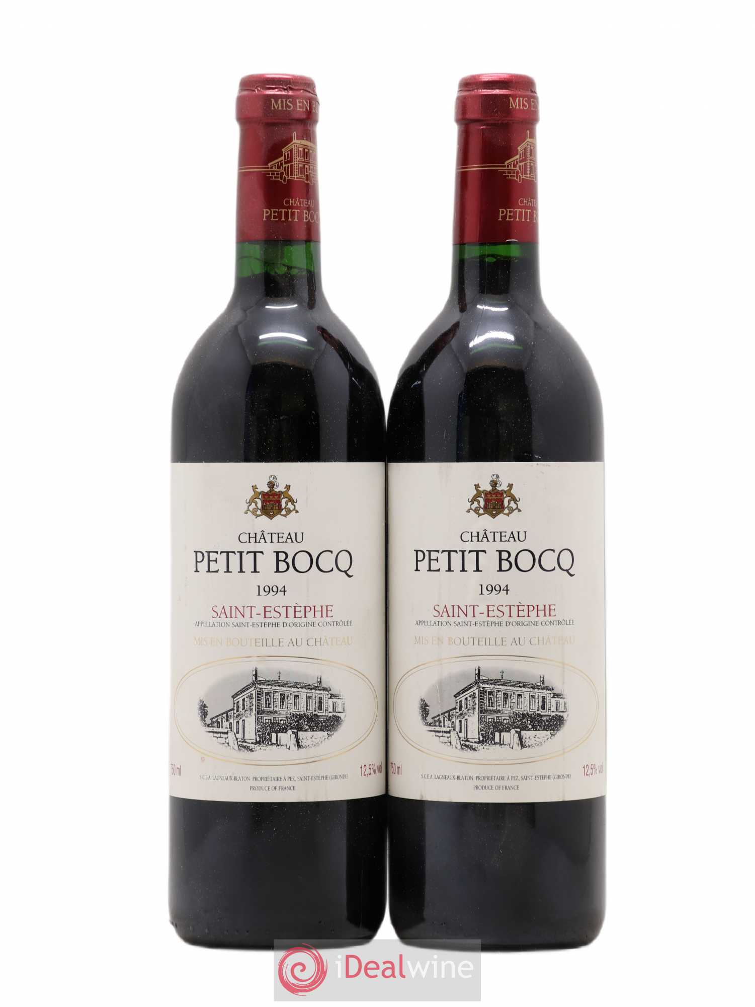 Château Petit Bocq Cru Bourgeois 1994 - Lot de 2 bouteilles - 0