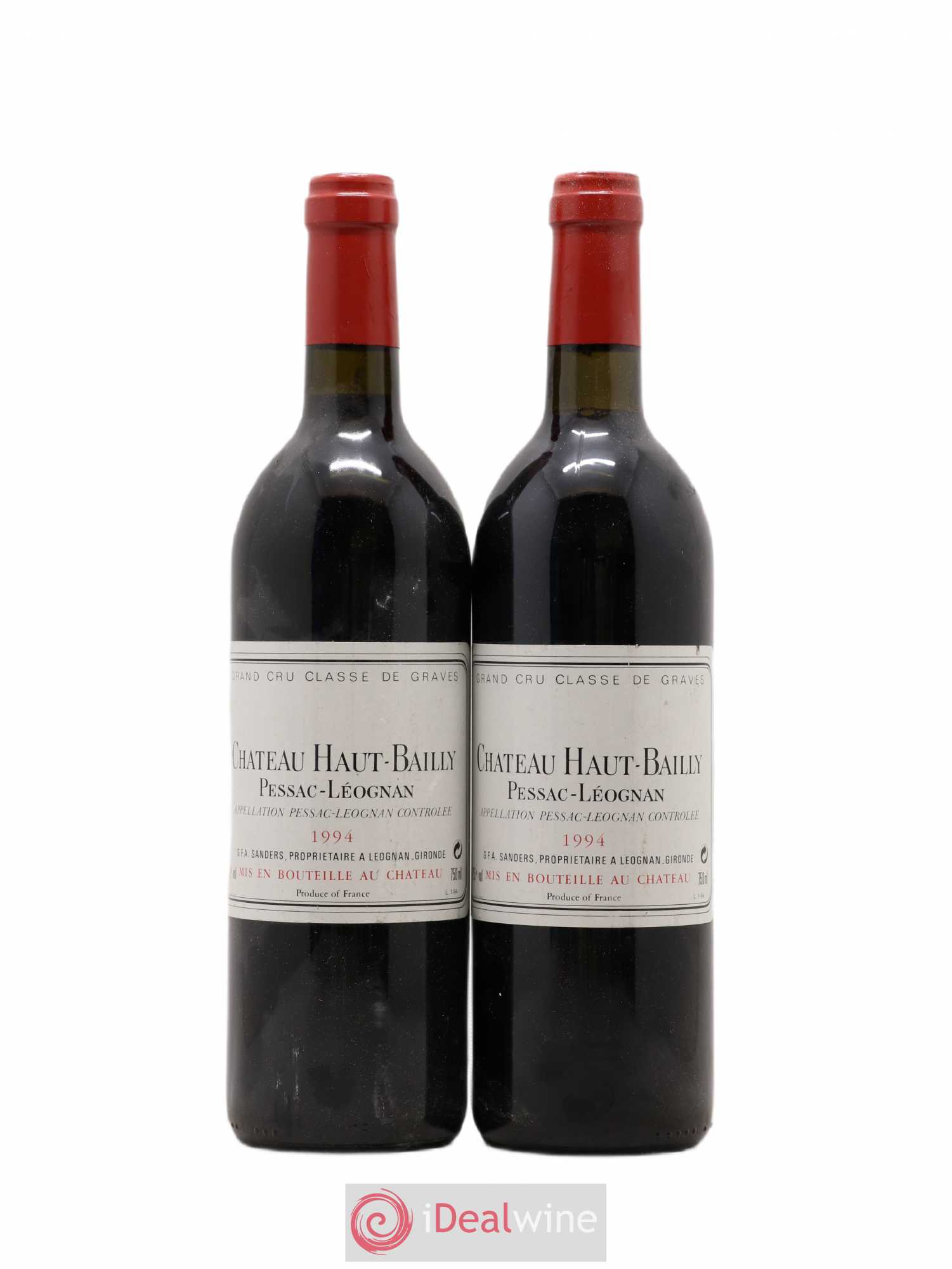 Château Haut-Bailly Cru Classé de Graves 1994 - Lot de 2 bouteilles - 0