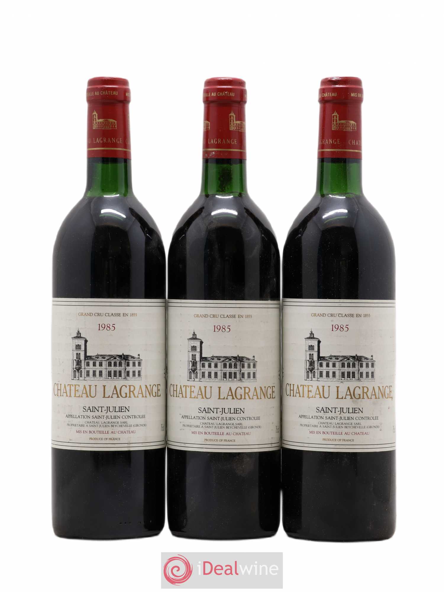 Château Lagrange 3ème Grand Cru Classé 1985 - Lot de 3 bouteilles - 0