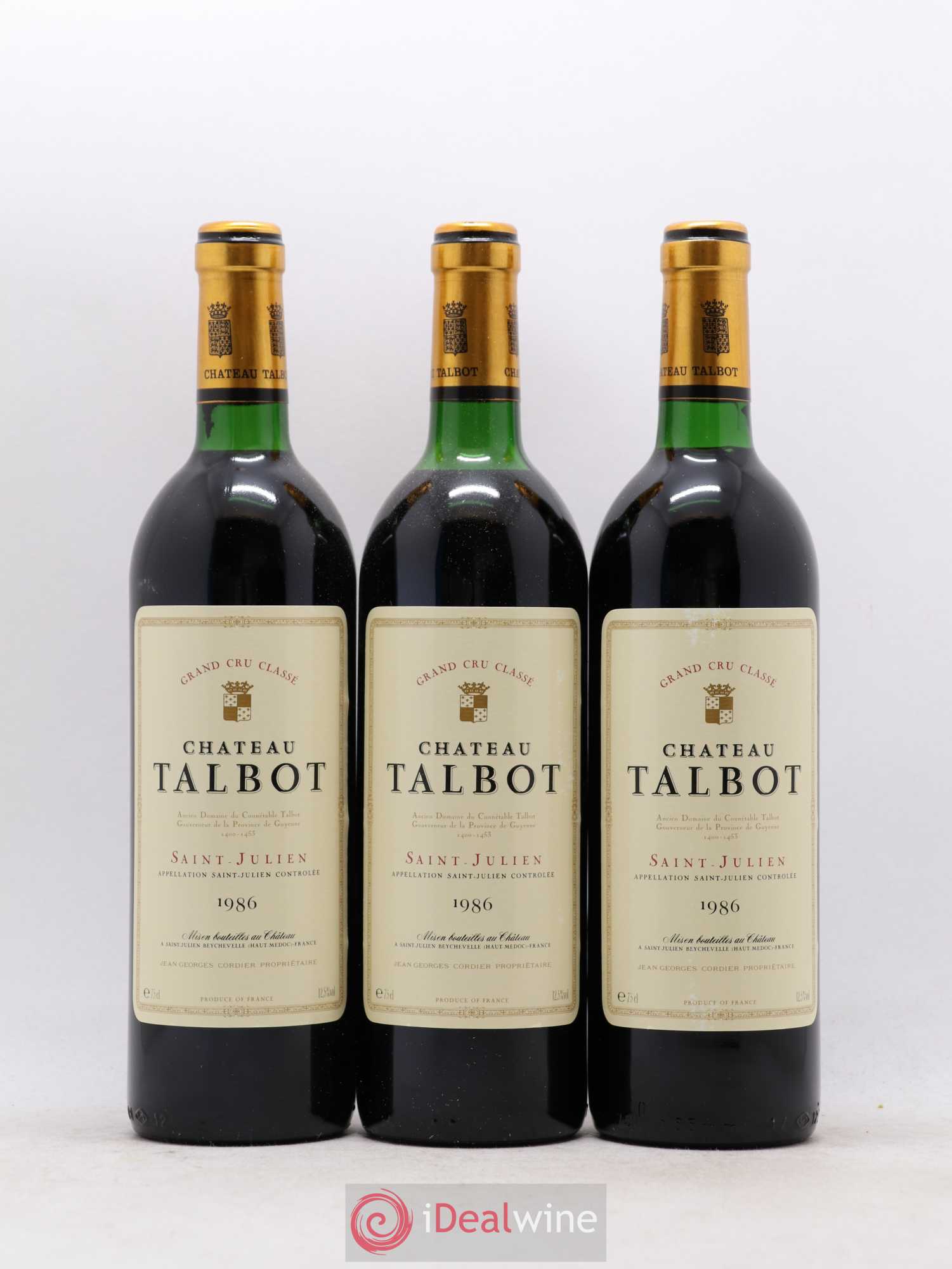 Château Talbot 4ème Grand Cru Classé 1986 - Lot de 11 bouteilles - 2