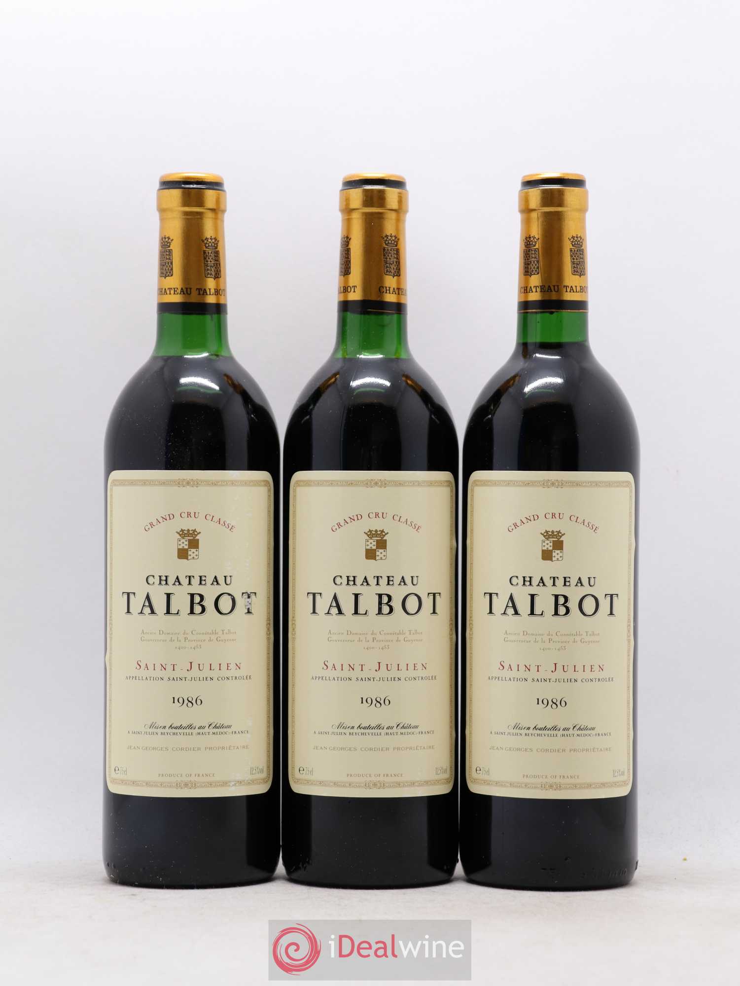 Château Talbot 4ème Grand Cru Classé 1986 - Lot de 11 bouteilles - 3
