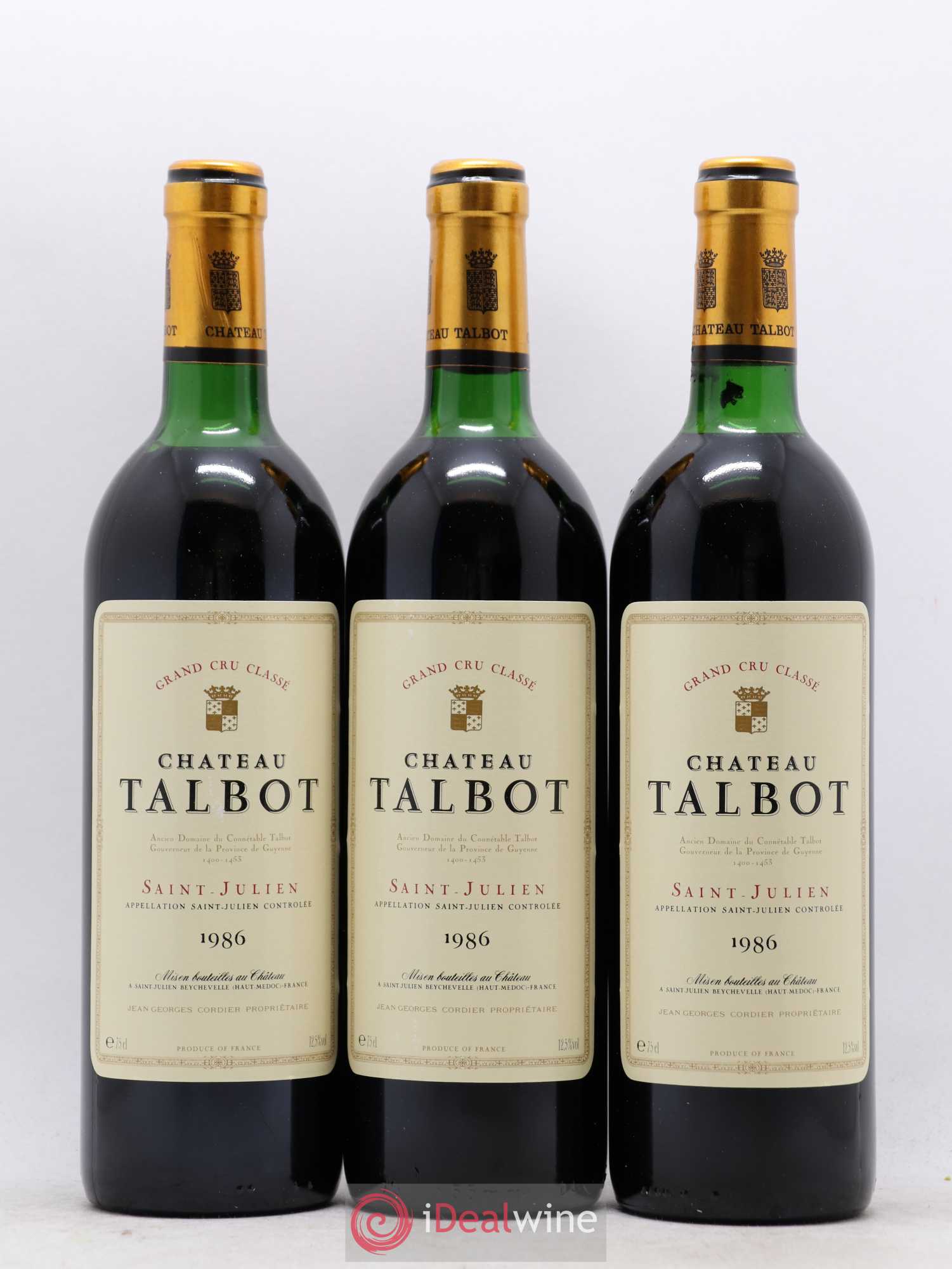 Château Talbot 4ème Grand Cru Classé 1986 - Lot de 6 bouteilles - 2