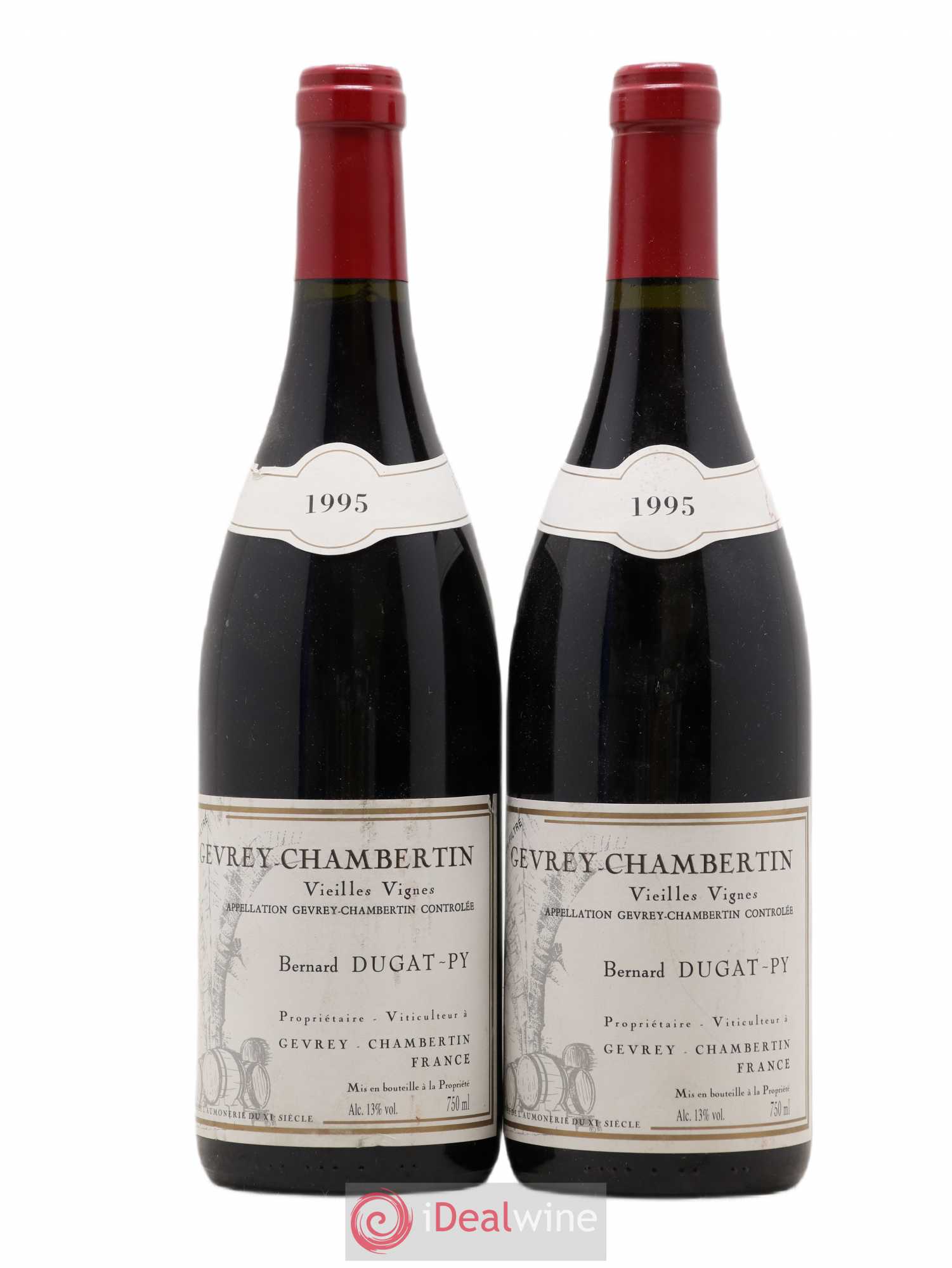 Gevrey-Chambertin Vieilles Vignes Dugat-Py 1995 - Lot de 2 bouteilles - 0