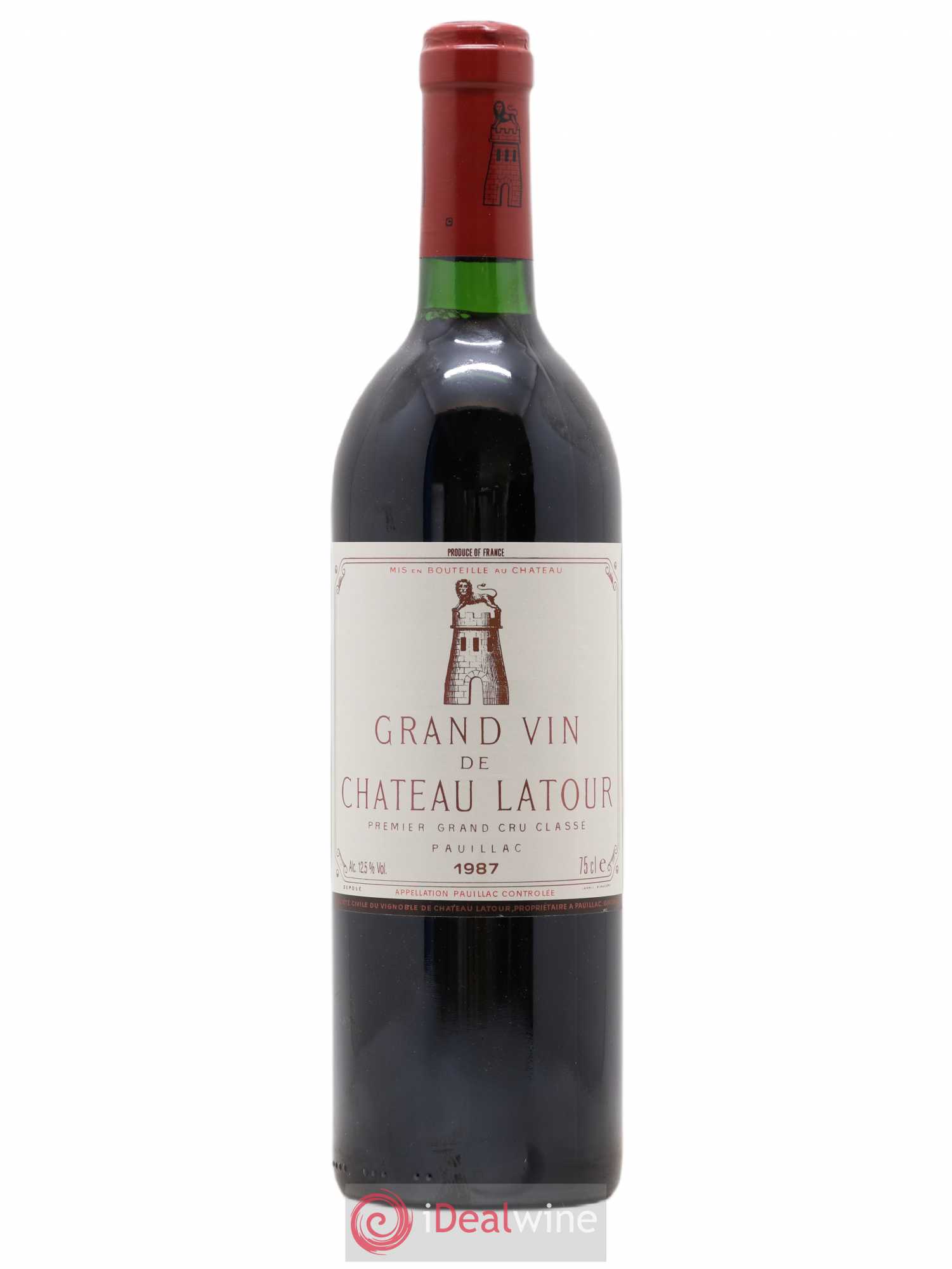 Château Latour 1er Grand Cru Classé 1987 - Lot de 1 bouteille - 0