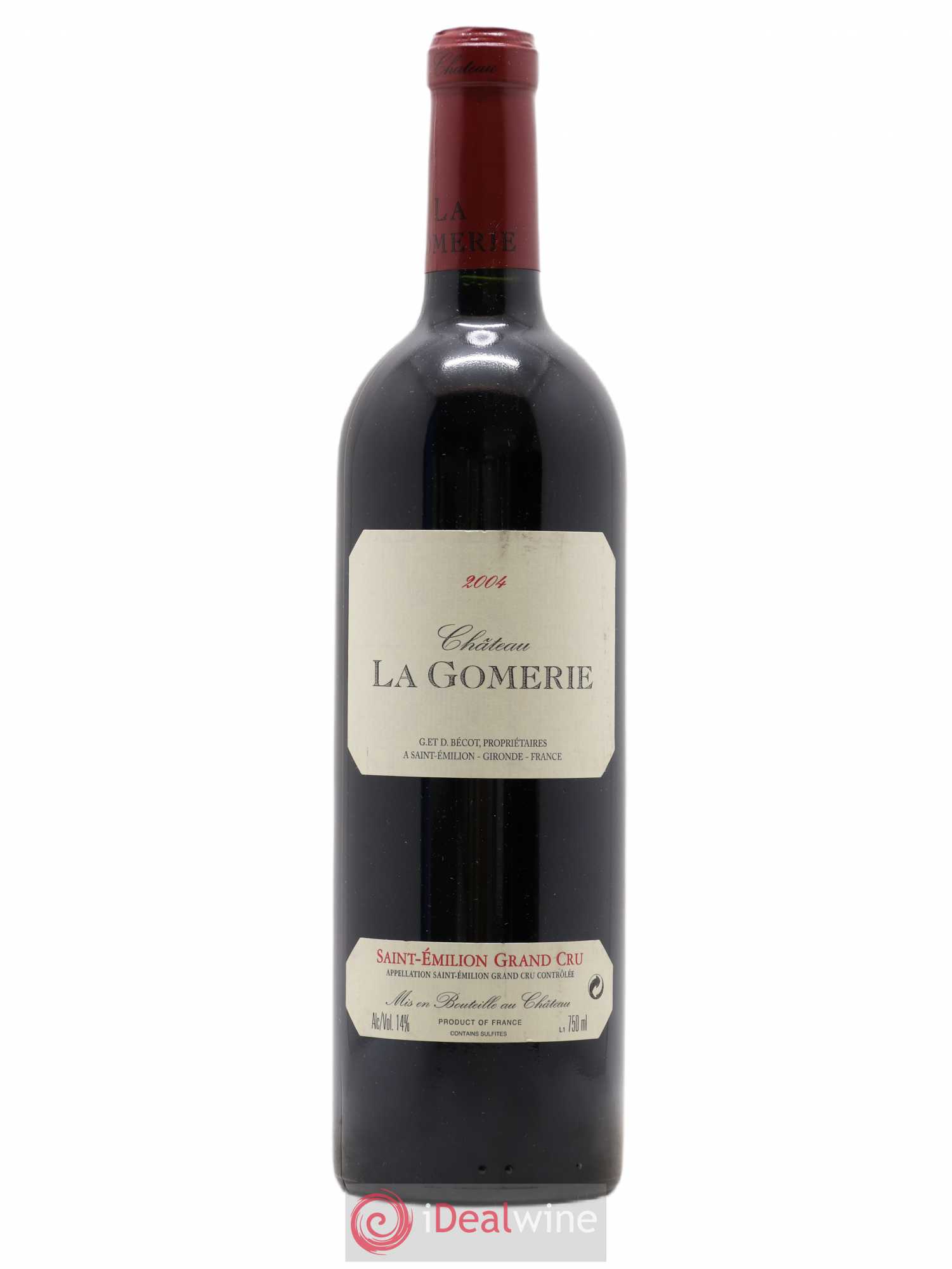 Château La Gomerie 2004 - Lot de 1 bouteille - 0