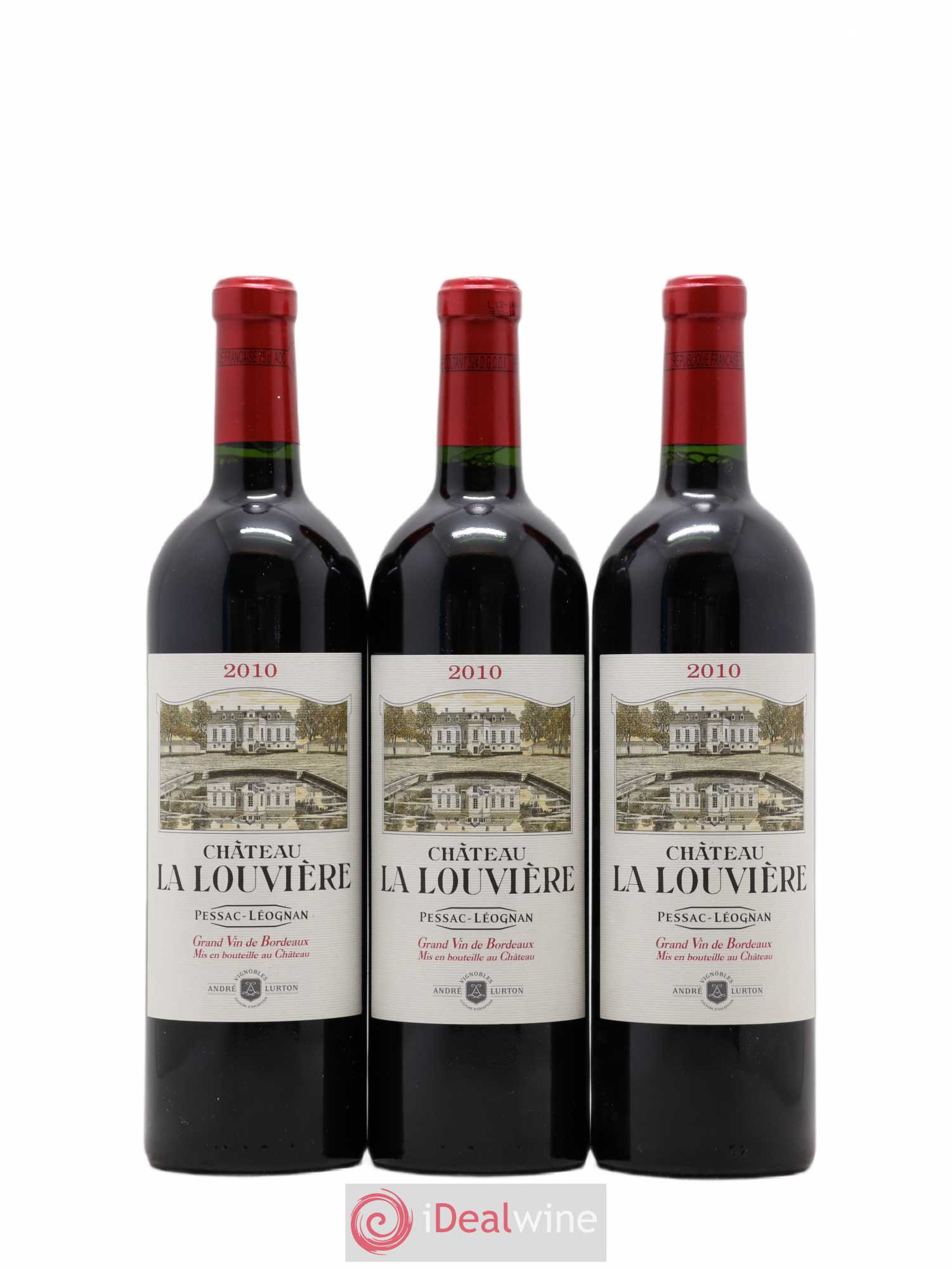 Château la Louvière (sans prix de réserve) 2010 - Lot de 3 bouteilles - 0