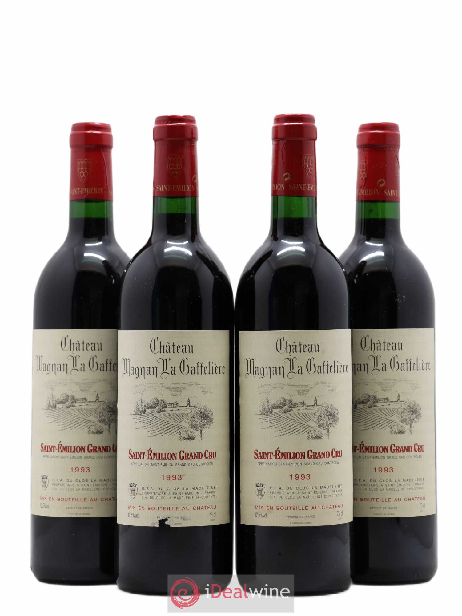 Château Magnan la Gaffelière (sans prix de réserve) 1993 - Lot de 4 bouteilles - 0