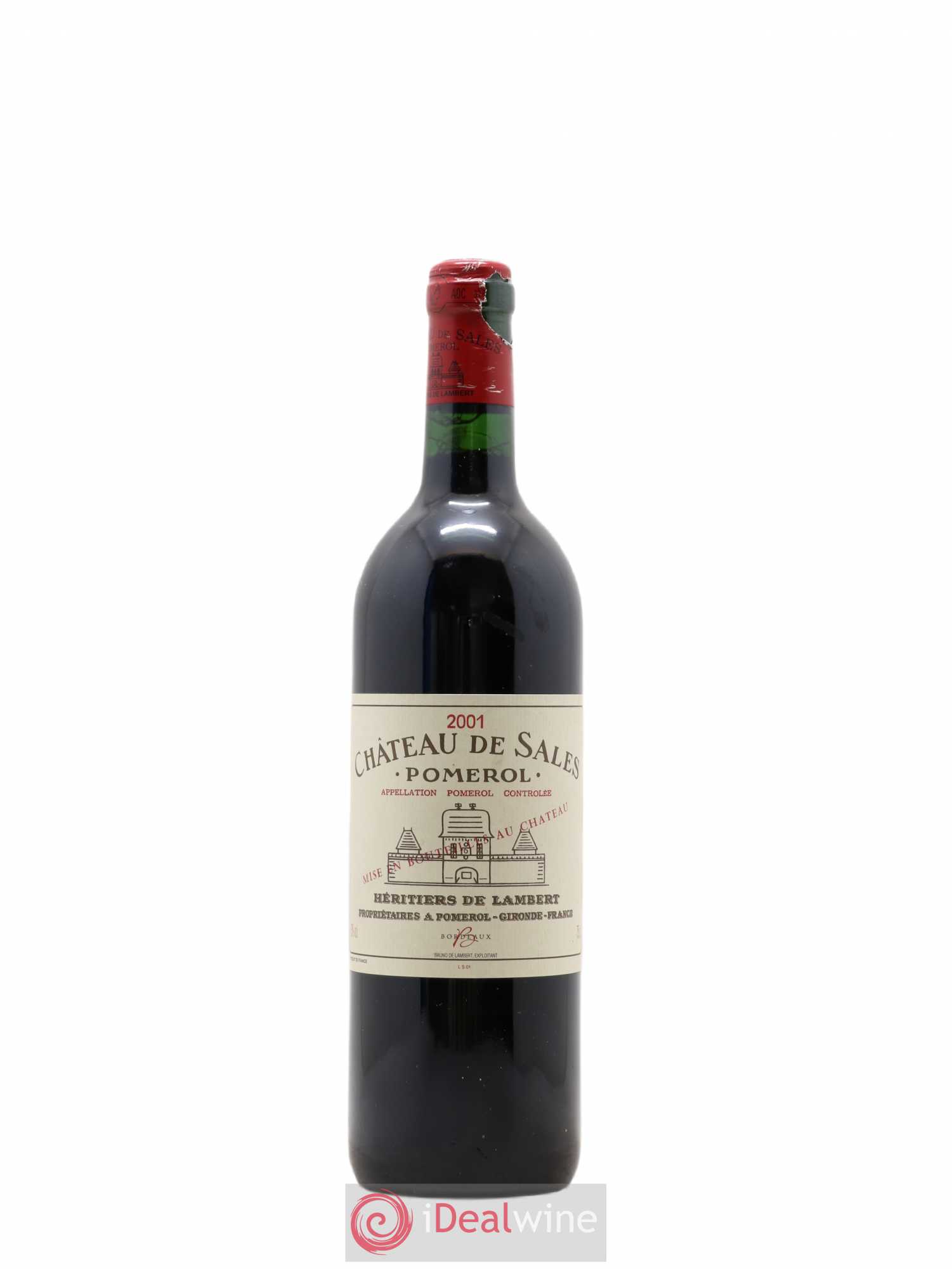 Château de Sales 2001 - Lot de 1 bouteille - 0