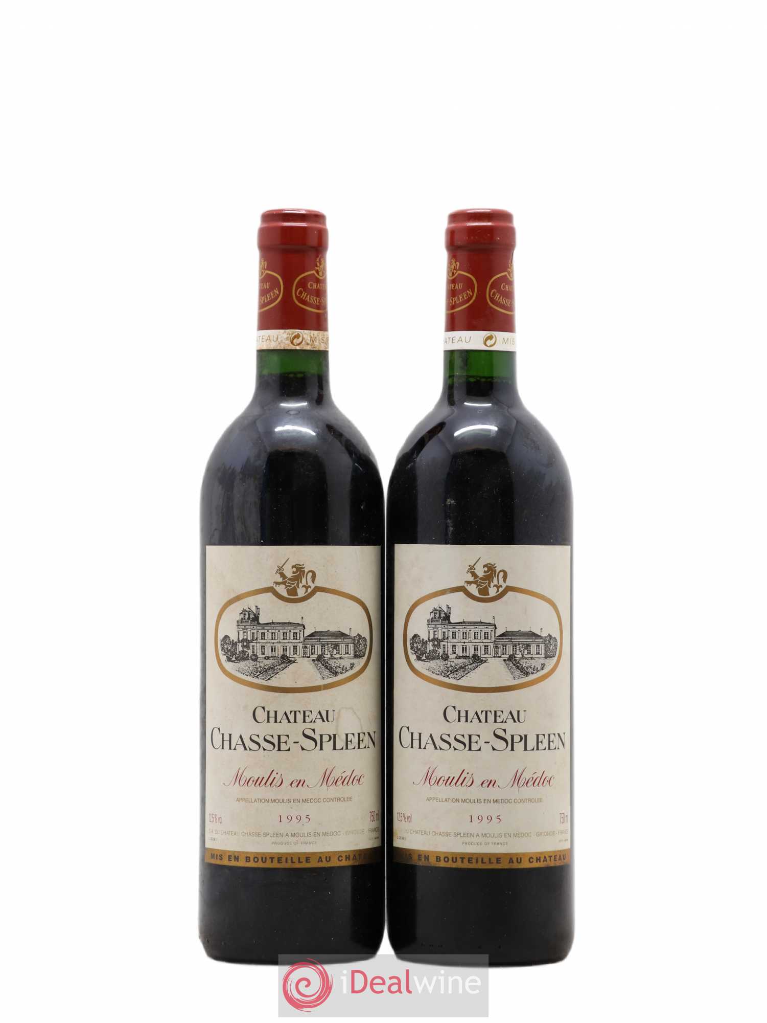 Château Chasse Spleen 1995 - Lot de 2 bouteilles - 0