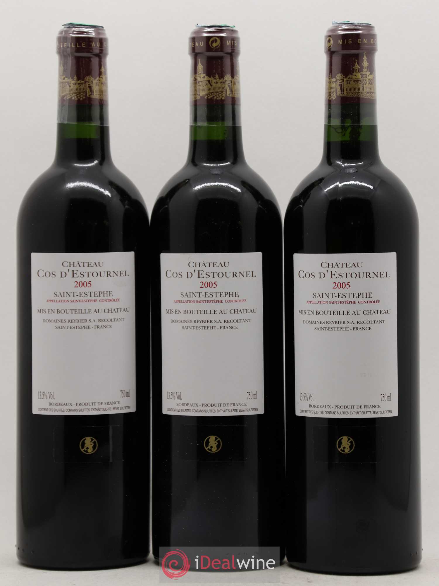 Cos d'Estournel 2ème Grand Cru Classé 2005 - Lot de 12 bouteilles - 6