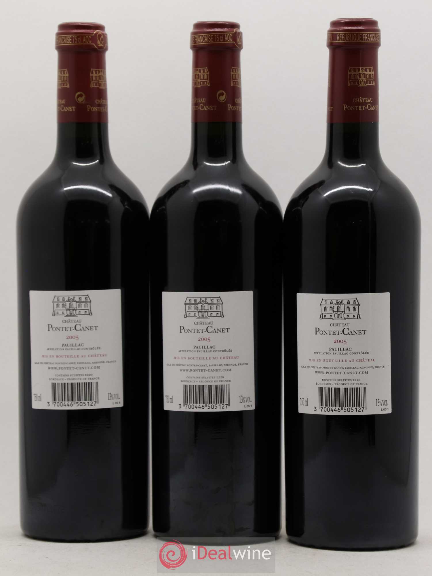 Château Pontet Canet 5ème Grand Cru Classé 2005 - Lot de 12 bouteilles - 2