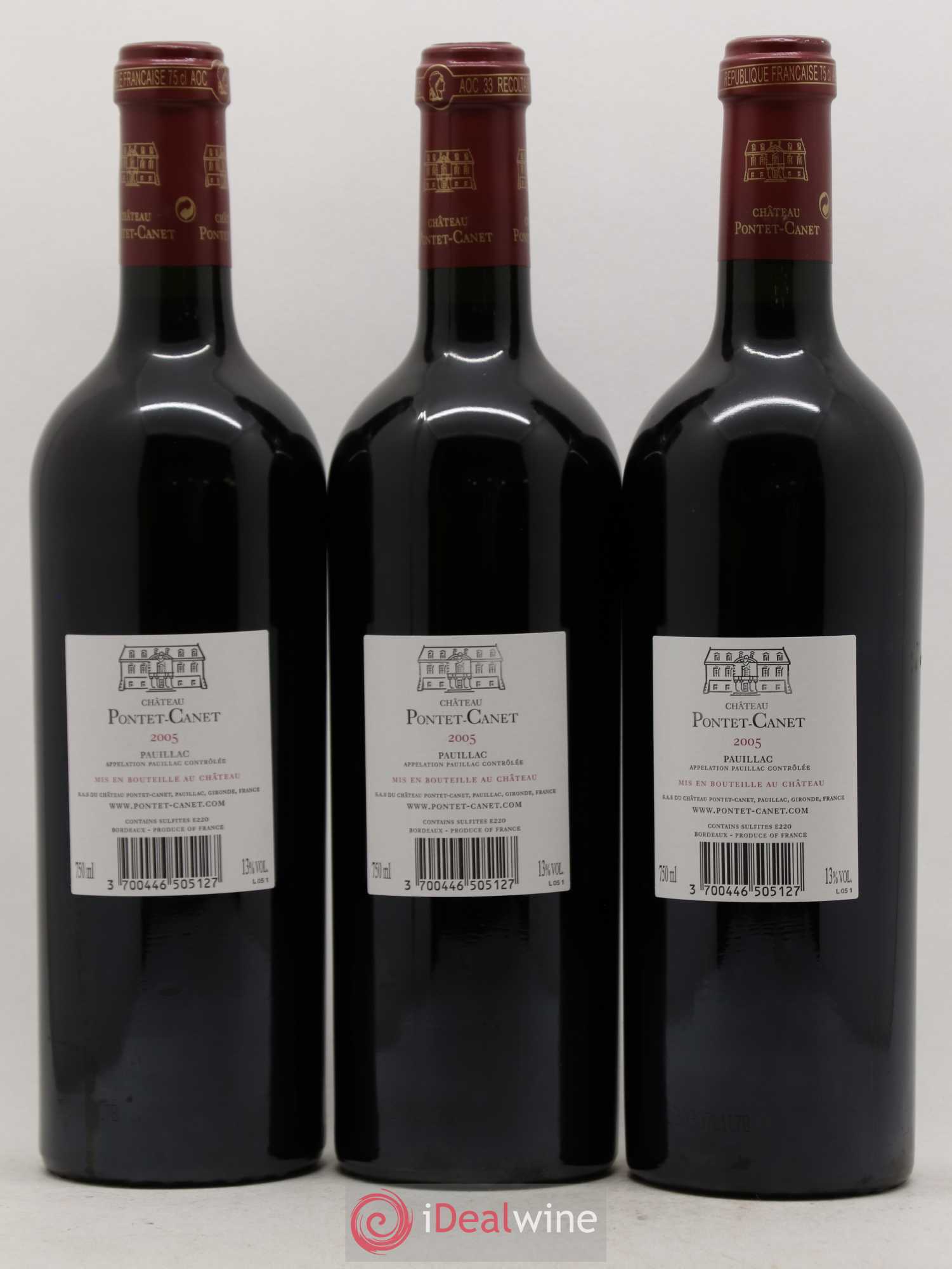 Château Pontet Canet 5ème Grand Cru Classé 2005 - Lot de 12 bouteilles - 4
