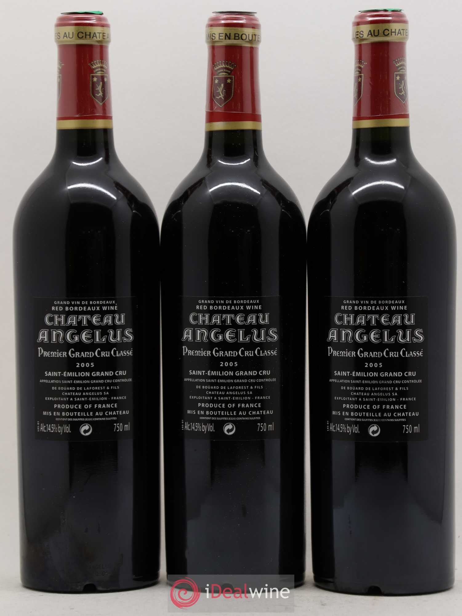 Château Angélus 1er Grand Cru Classé A 2005 - Lot de 12 bouteilles - 2