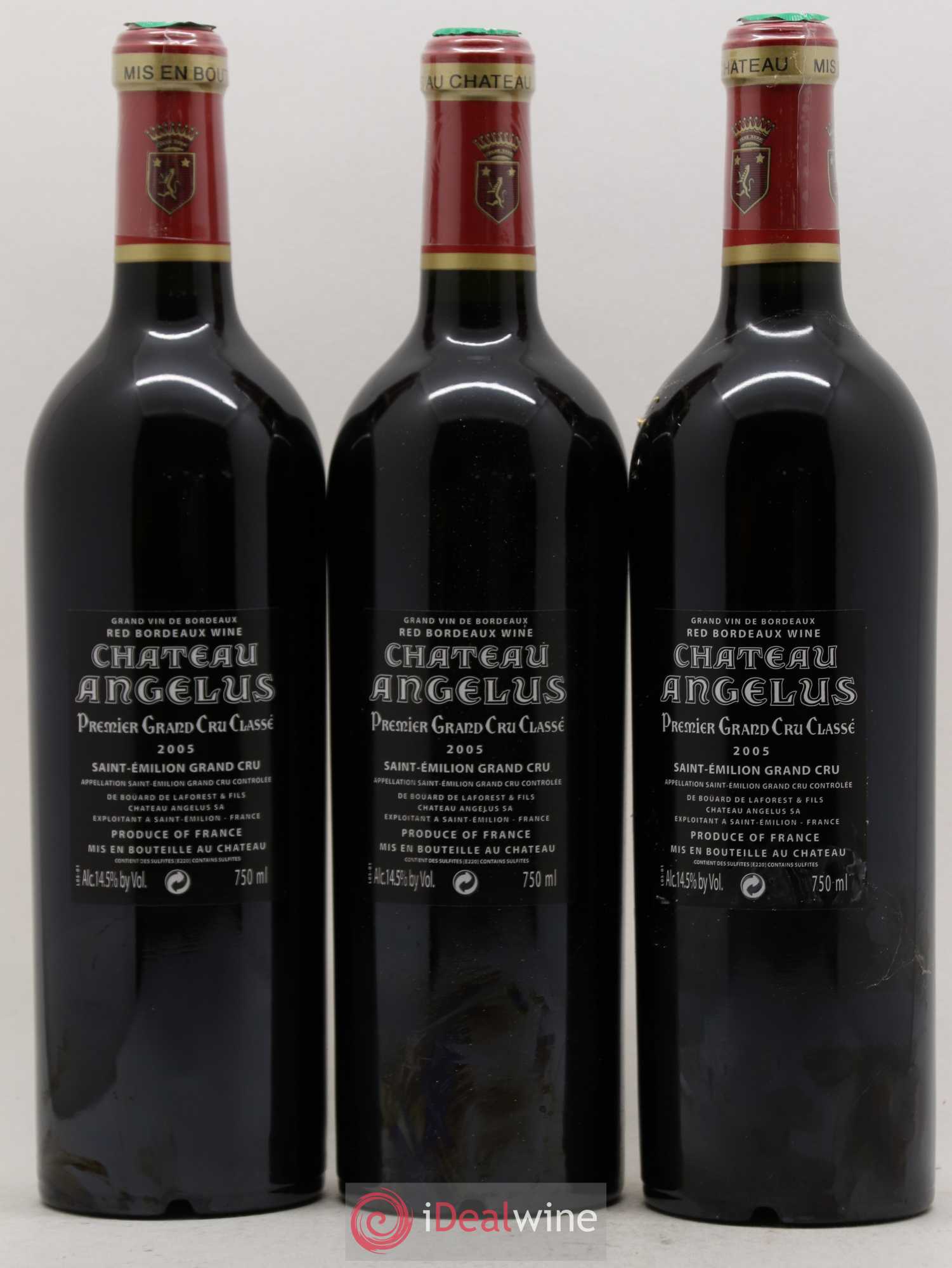 Château Angélus 1er Grand Cru Classé A 2005 - Lot de 12 bouteilles - 4