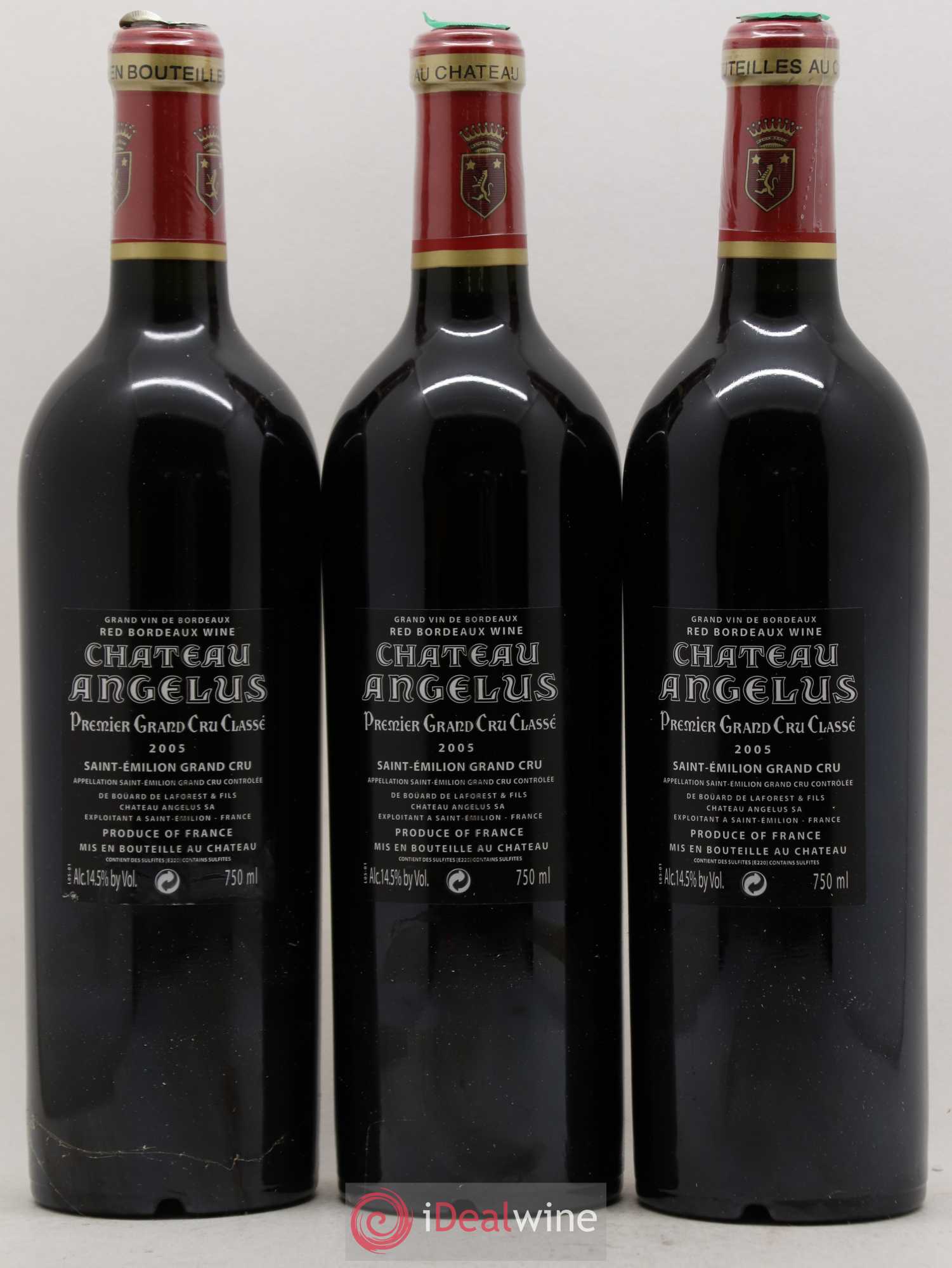 Château Angélus 1er Grand Cru Classé A 2005 - Lot de 12 bouteilles - 6