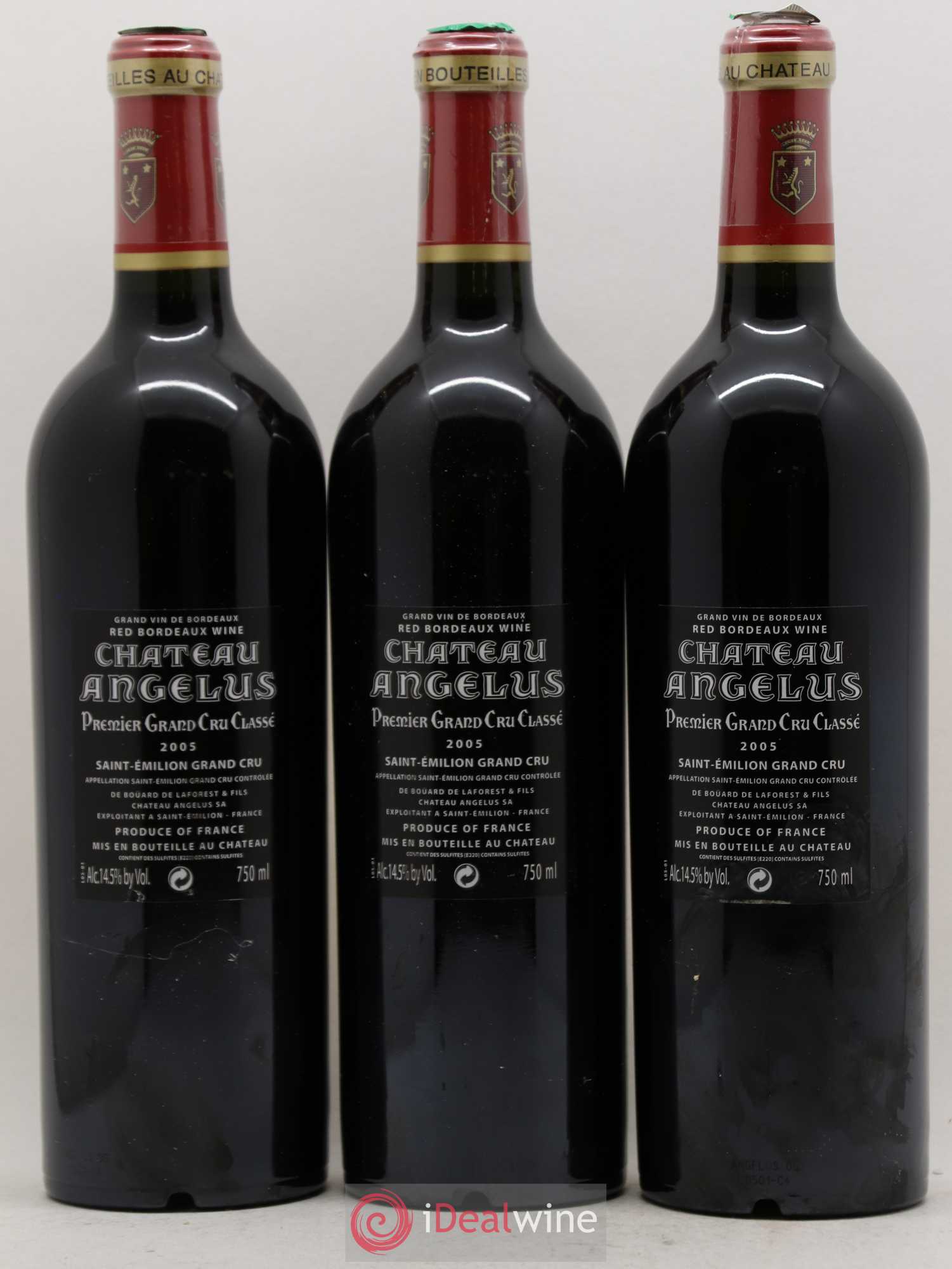 Château Angélus 1er Grand Cru Classé A 2005 - Lot de 12 bouteilles - 8