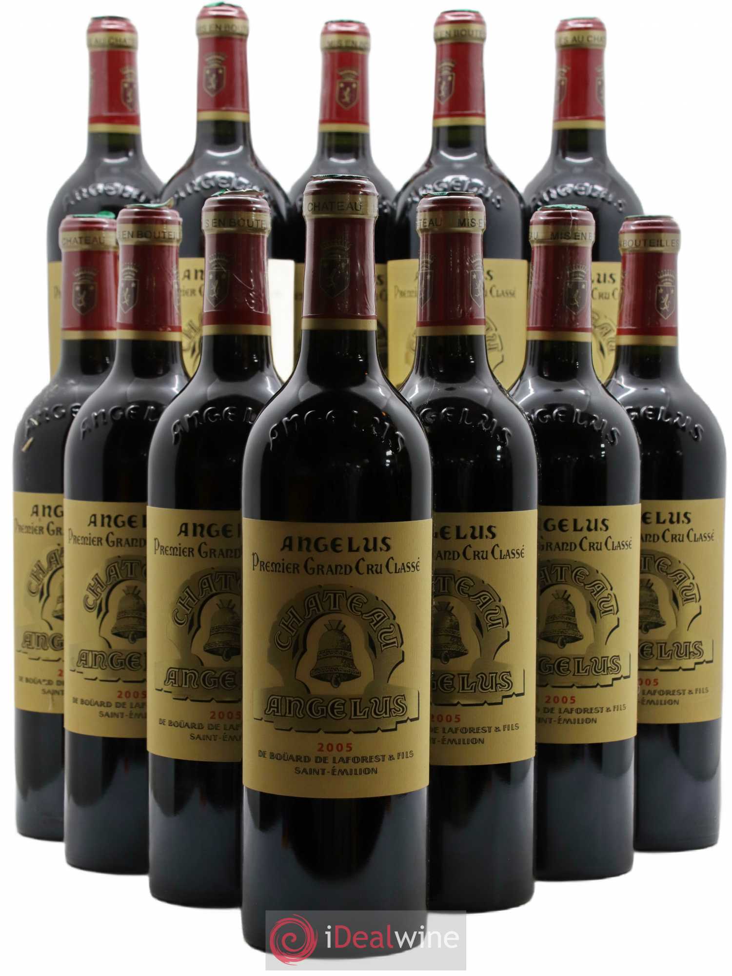 Château Angélus 1er Grand Cru Classé A 2005 - Lot de 12 bouteilles - 0