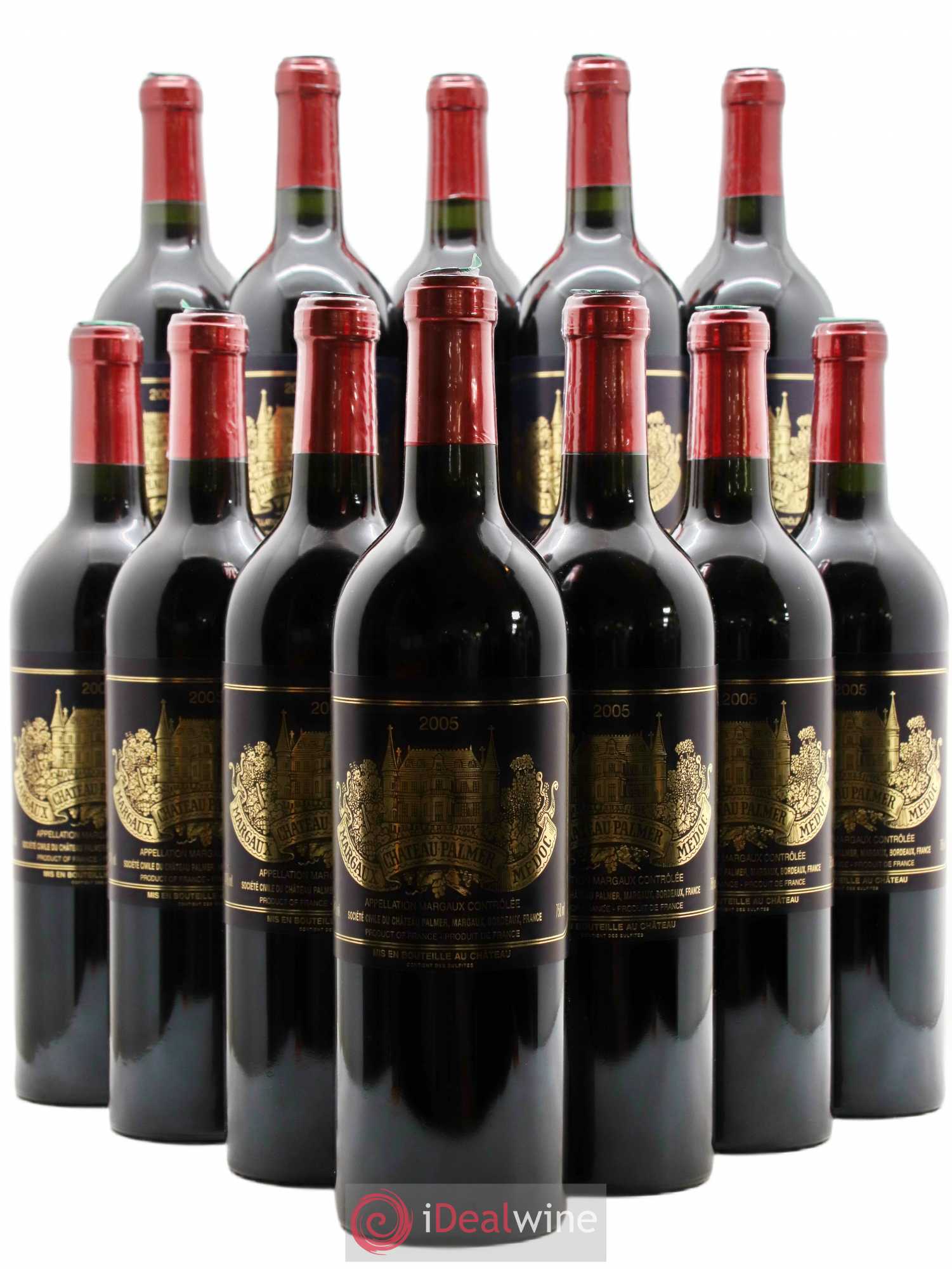 Château Palmer 3ème Grand Cru Classé 2005 - Lot de 12 bouteilles - 0