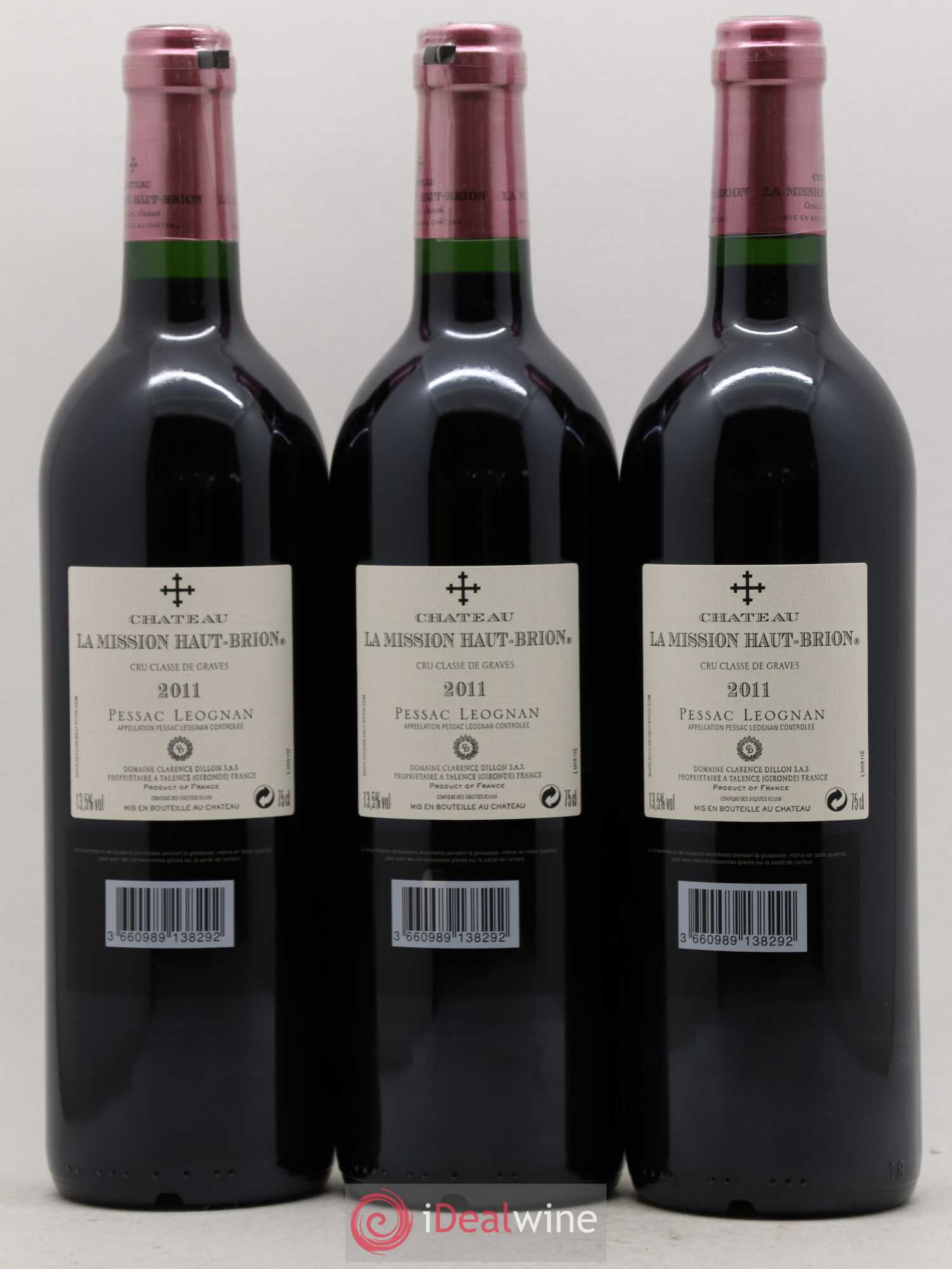 Château la Mission Haut-Brion Cru Classé de Graves 2011 - Lot de 6 bouteilles - 2