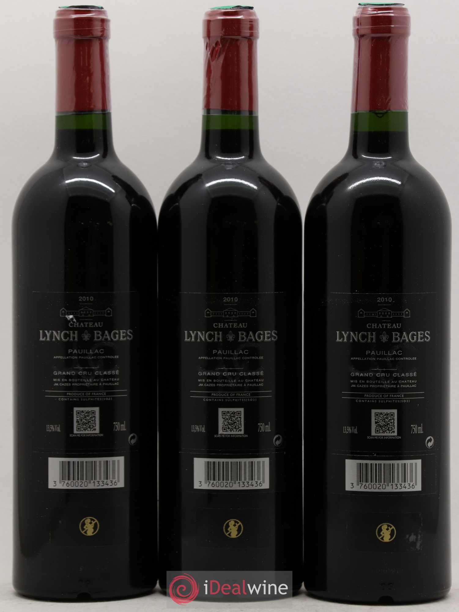 Château Lynch Bages 5ème Grand Cru Classé 2010 - Lot de 12 bouteilles - 2