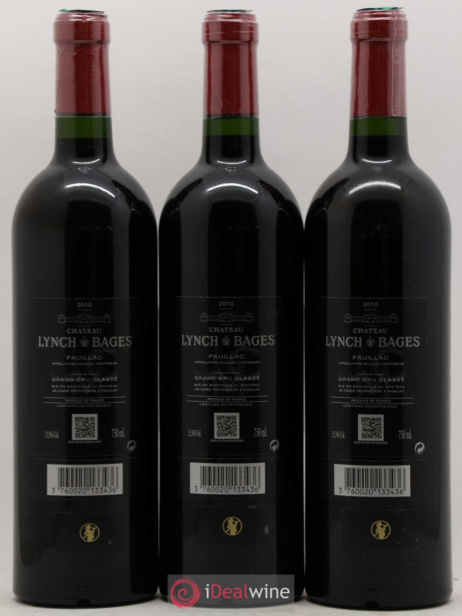 Château Lynch Bages 5ème Grand Cru Classé 2010 - Lot de 12 bouteilles - 4