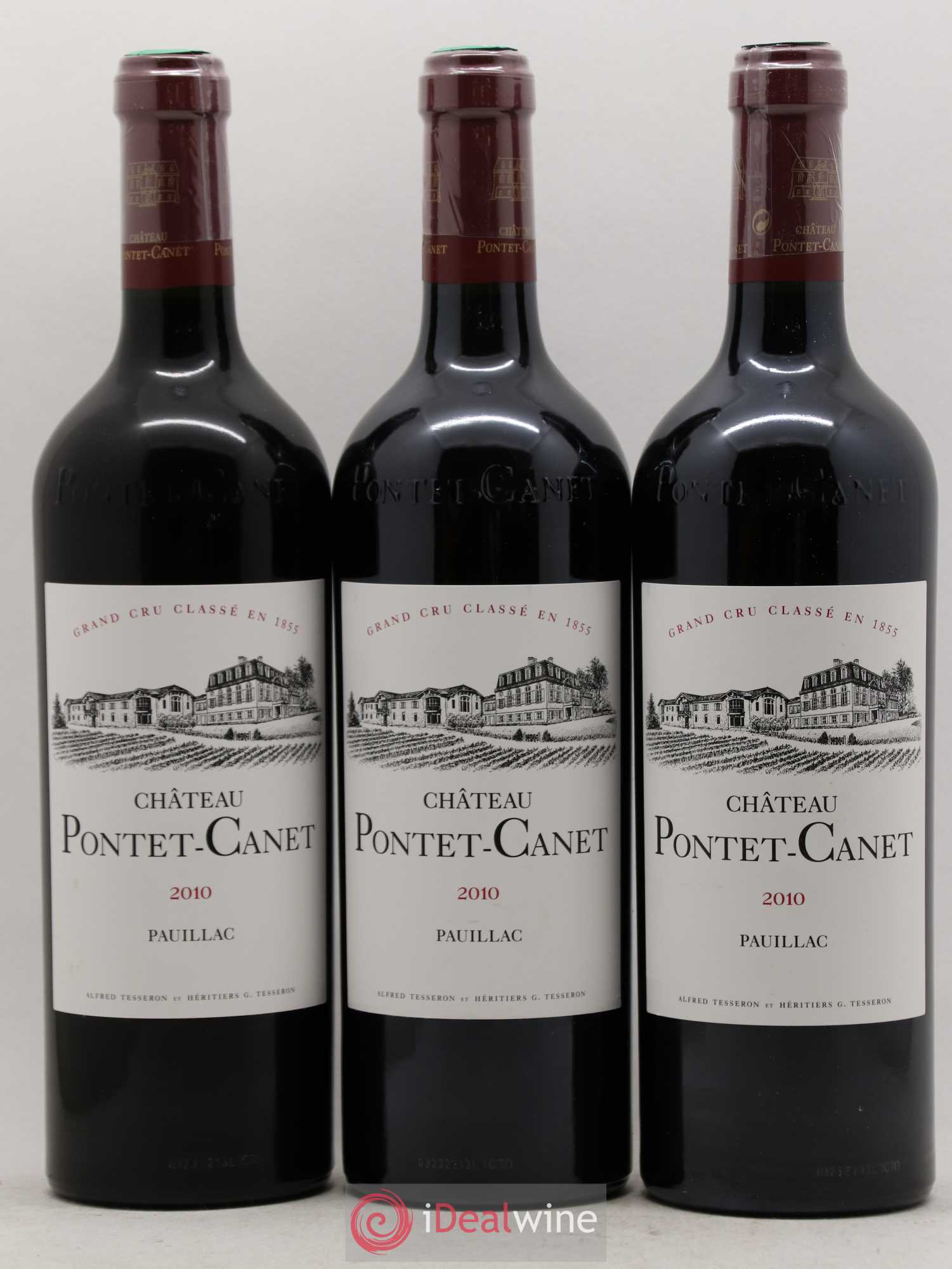 Château Pontet Canet 5ème Grand Cru Classé 2010 - Lot de 12 bouteilles - 1