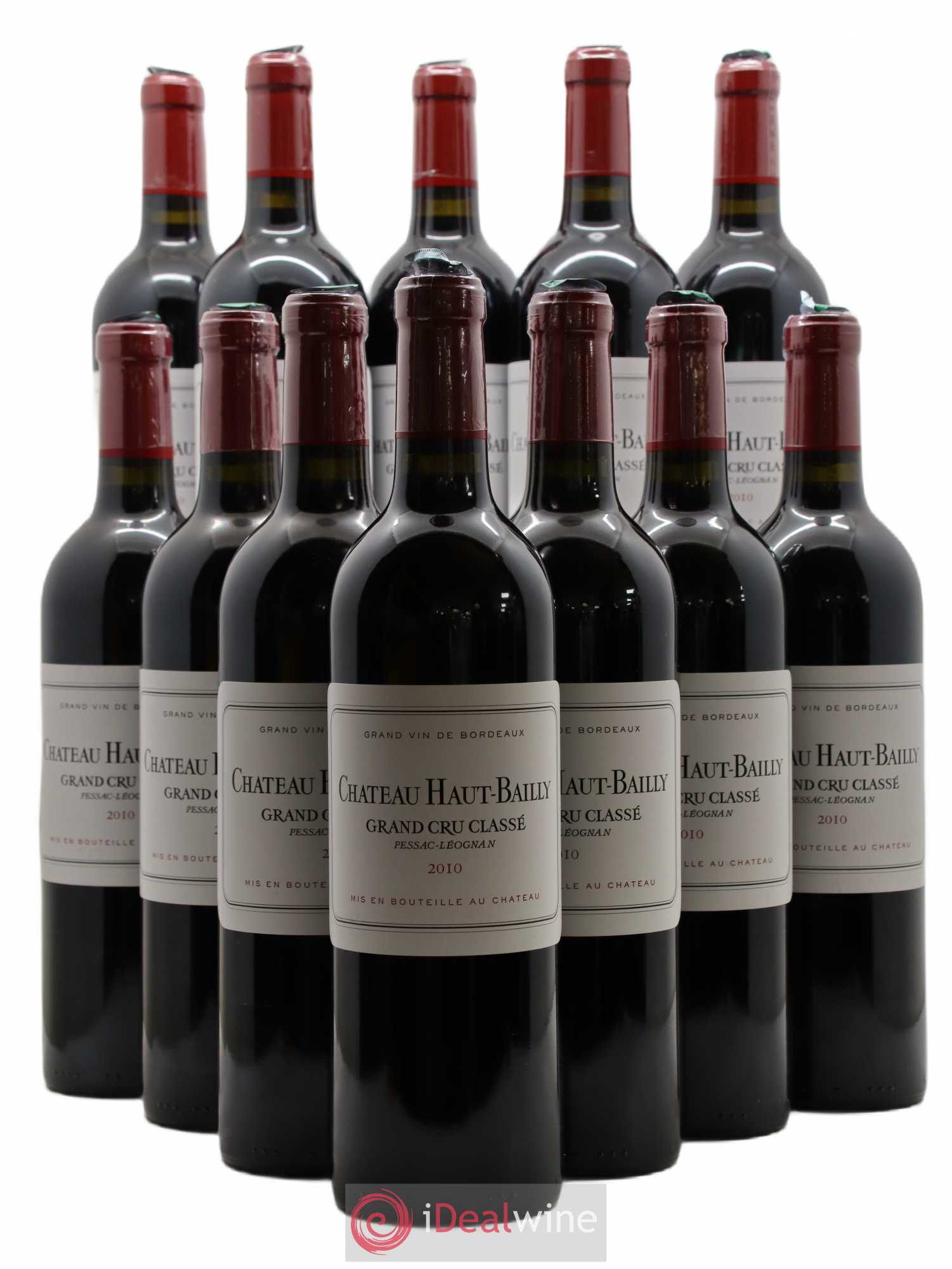 Château Haut-Bailly Cru Classé de Graves 2010 - Lot de 12 bouteilles - 0