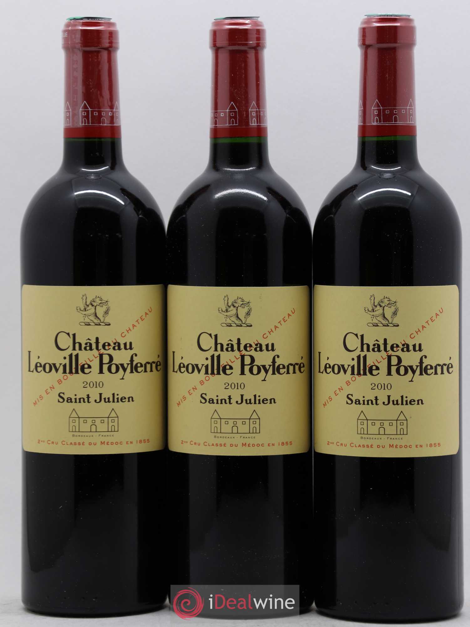 Château Léoville Poyferré 2ème Grand Cru Classé 2010 - Lot de 12 bouteilles - 1