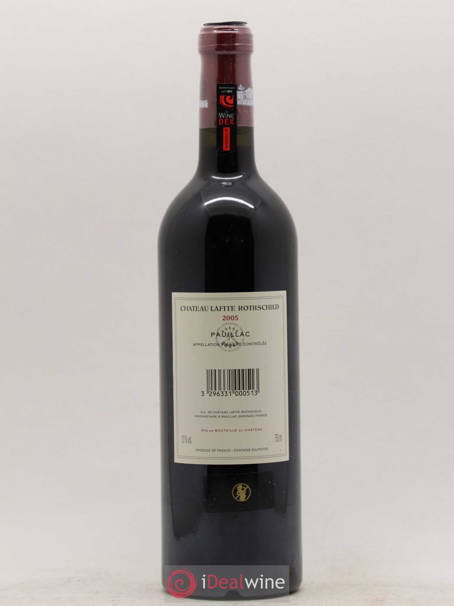 Château Lafite Rothschild 1er Grand Cru Classé 2005 - Lot de 1 bouteille - 1