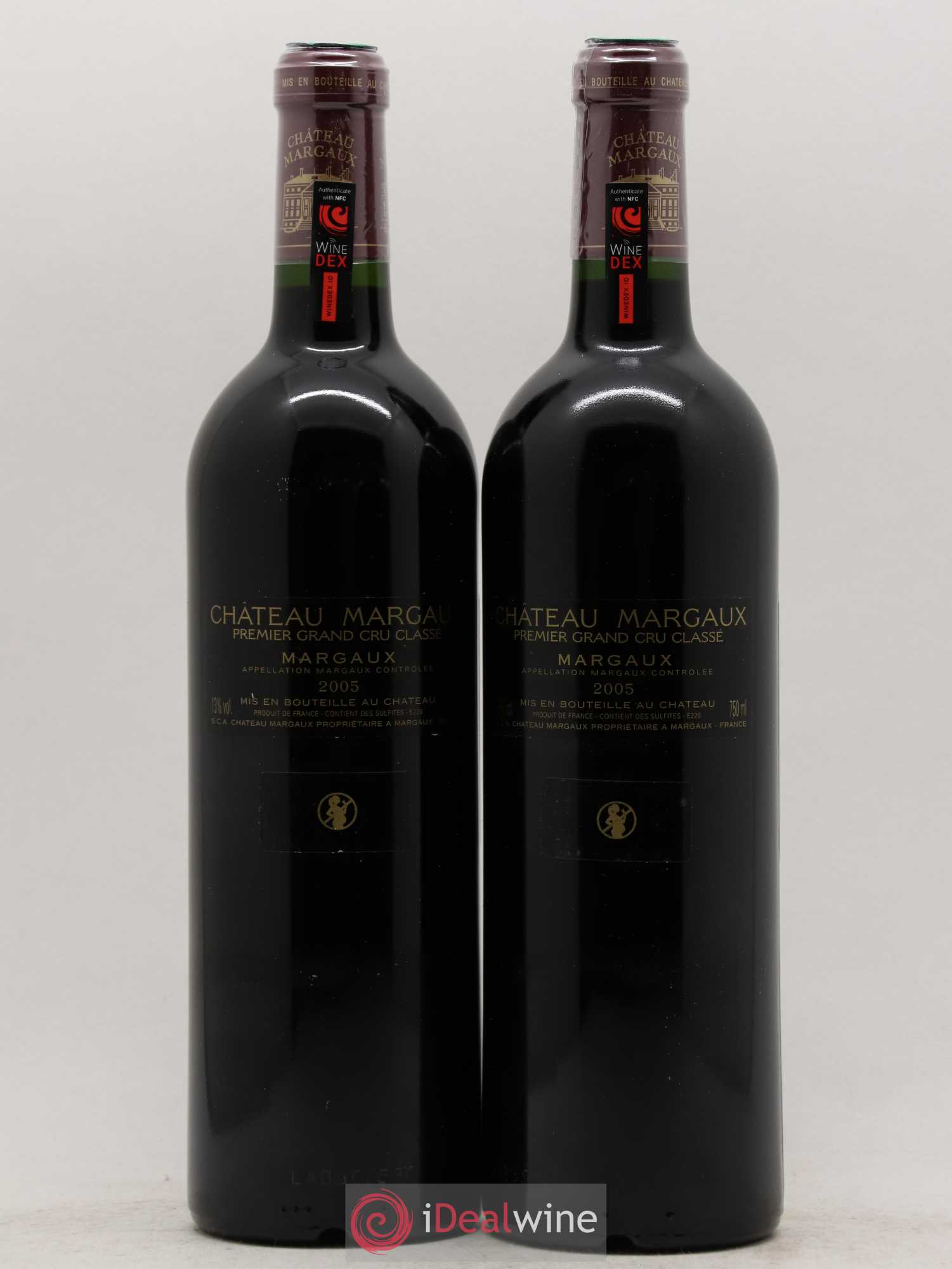 Château Margaux 1er Grand Cru Classé 2005 - Lot de 2 bouteilles - 1