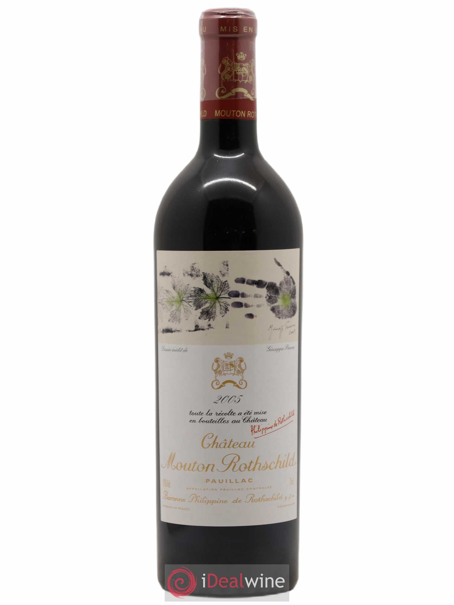Château Mouton Rothschild 1er Grand Cru Classé 2005 - Lot de 1 bouteille - 0