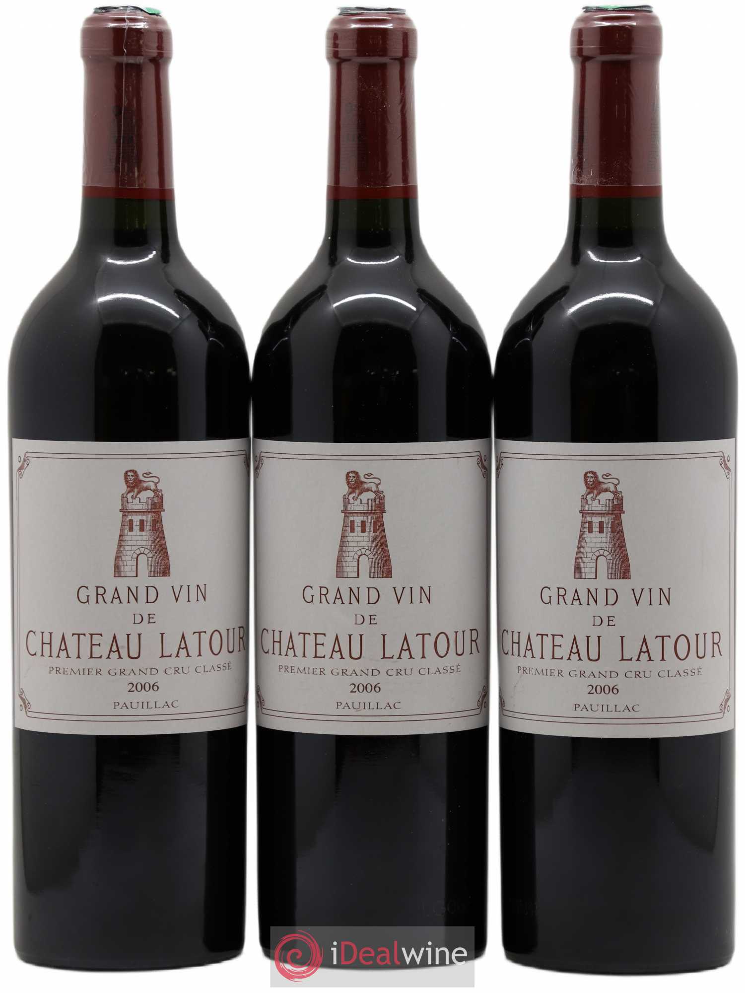 Château Latour 1er Grand Cru Classé 2006 - Lot de 3 bouteilles - 0