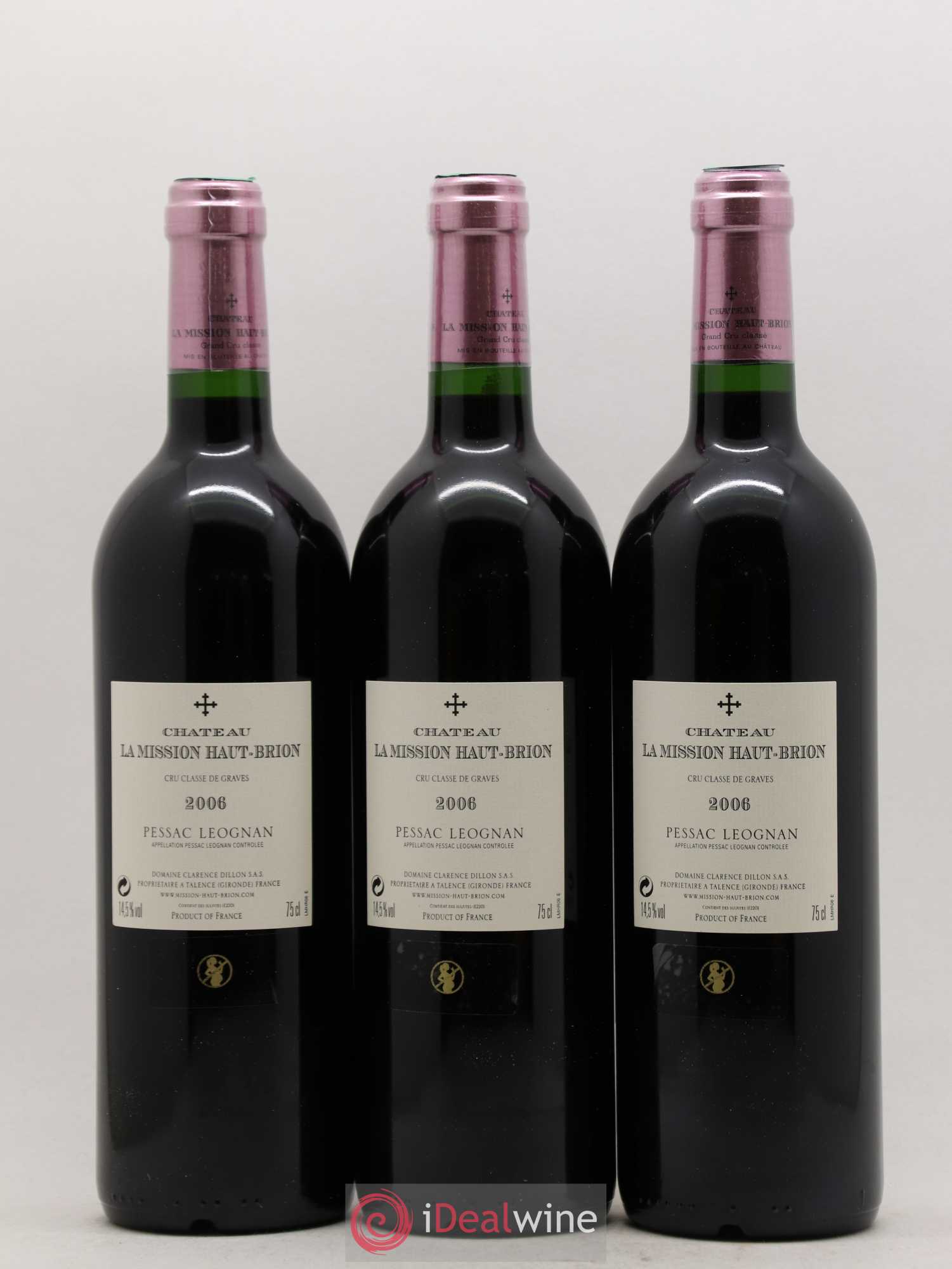 Château la Mission Haut-Brion Cru Classé de Graves 2006 - Lot de 12 bouteilles - 6