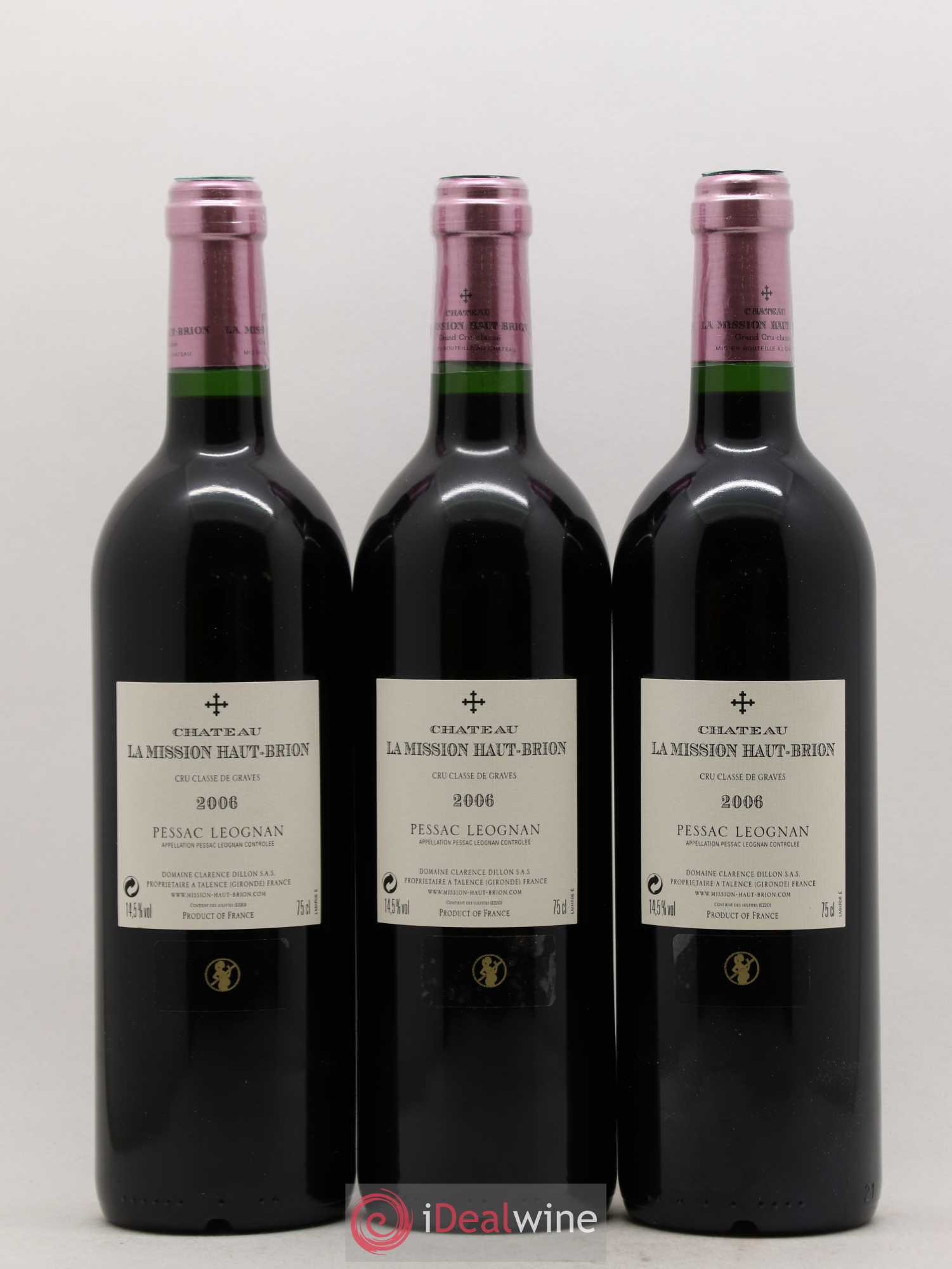 Château la Mission Haut-Brion Cru Classé de Graves 2006 - Lot de 12 bouteilles - 8