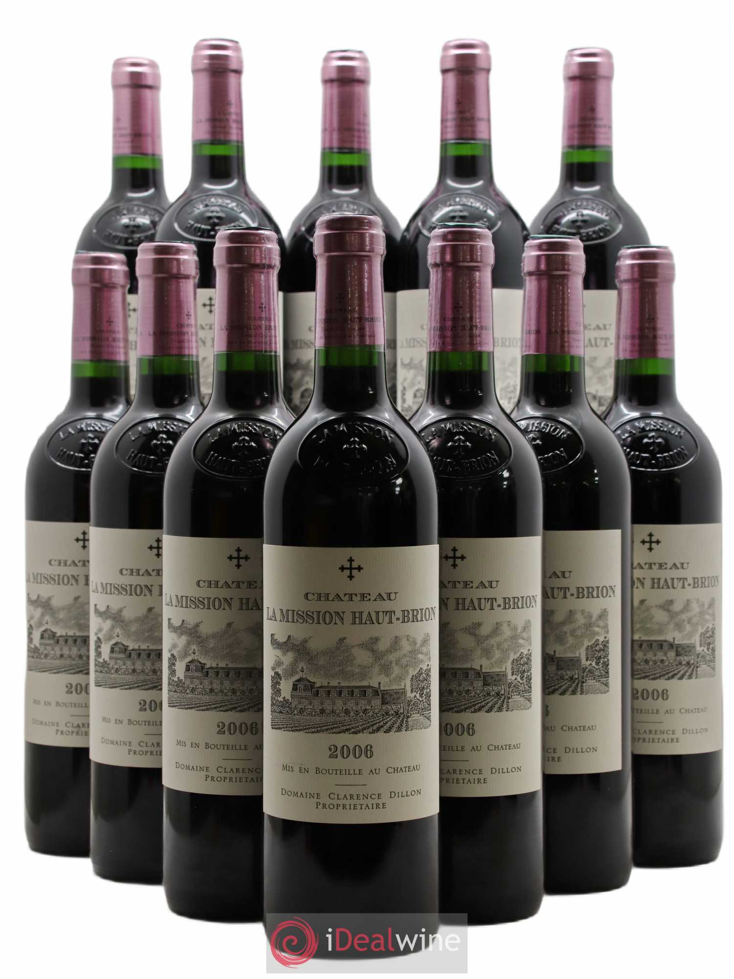 Château la Mission Haut-Brion Cru Classé de Graves 2006 - Lot de 12 bouteilles - 0