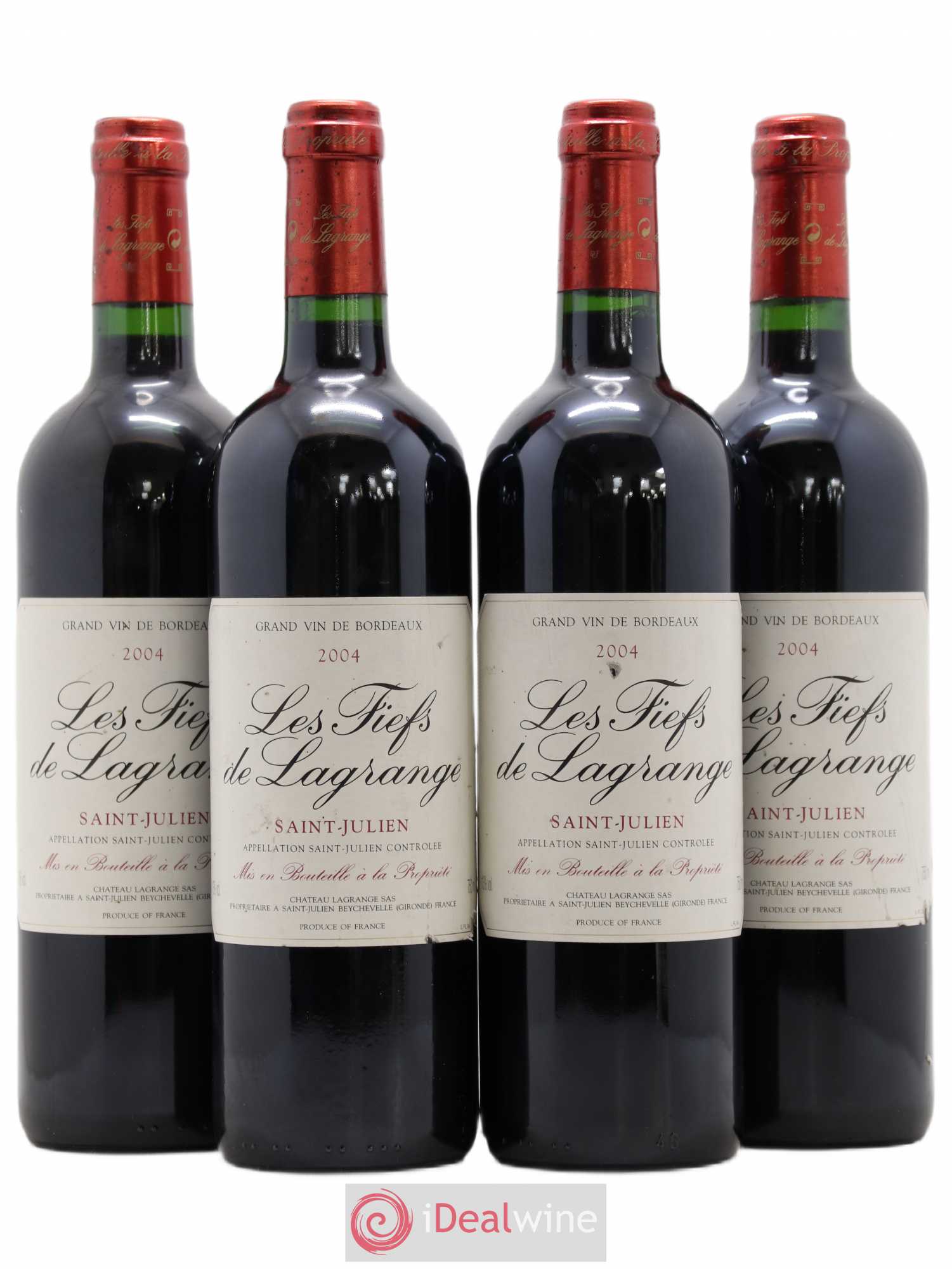 Les Fiefs de Lagrange Second Vin 2004 - Lot de 4 bouteilles - 0