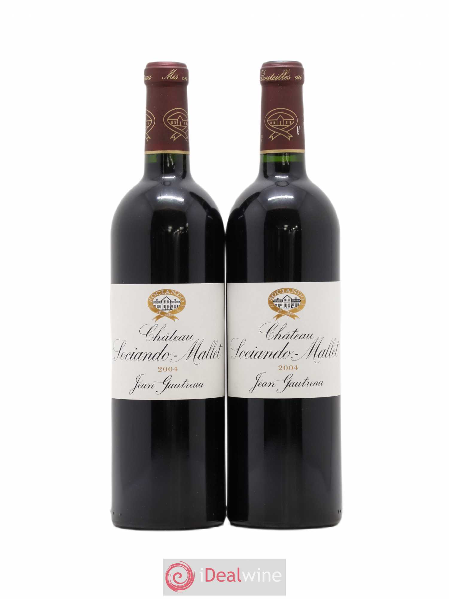 Château Sociando Mallet 2004 - Lot de 2 bouteilles - 0
