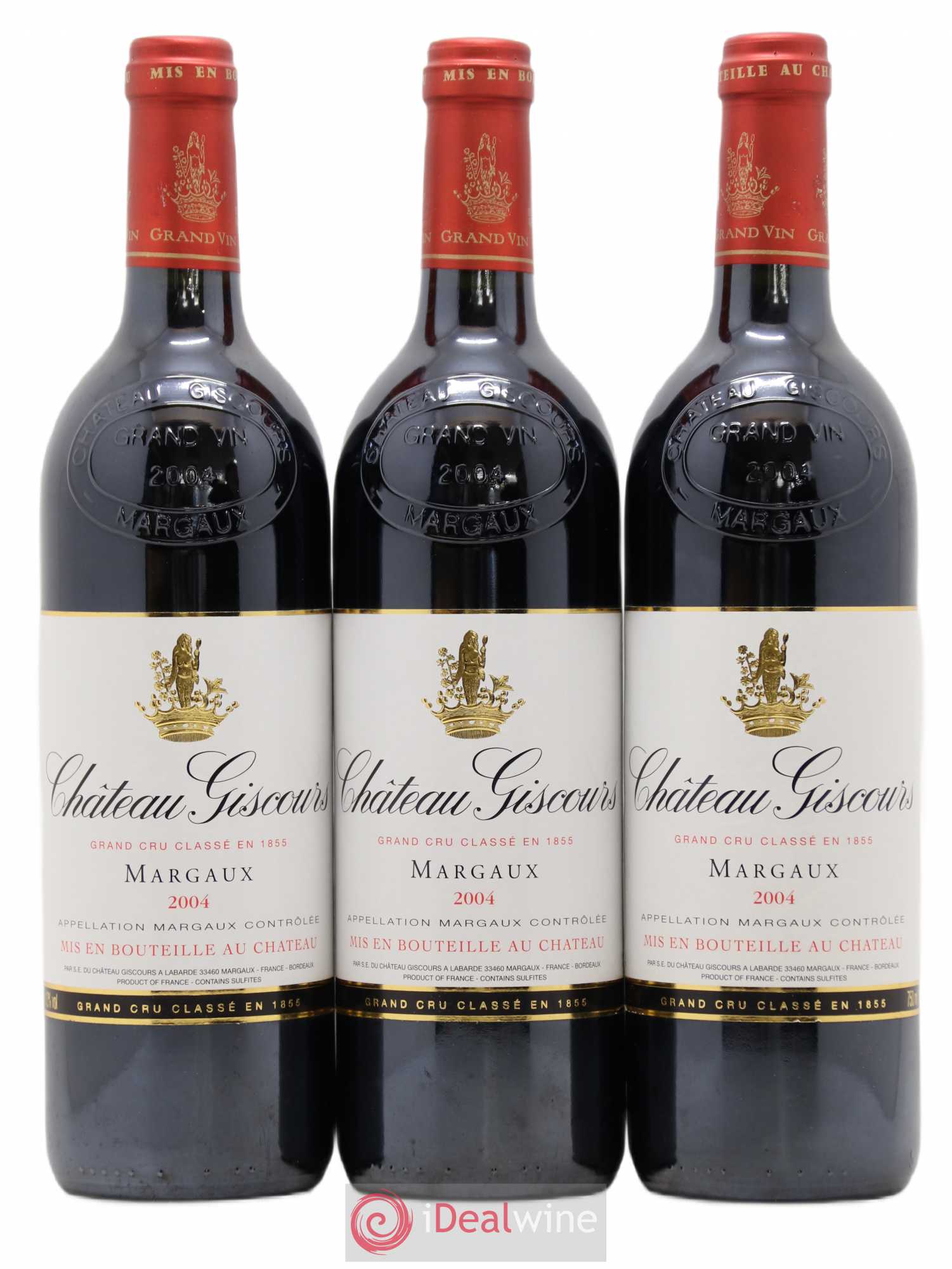 Château Giscours 3ème Grand Cru Classé 2004 - Lot de 3 bouteilles - 0