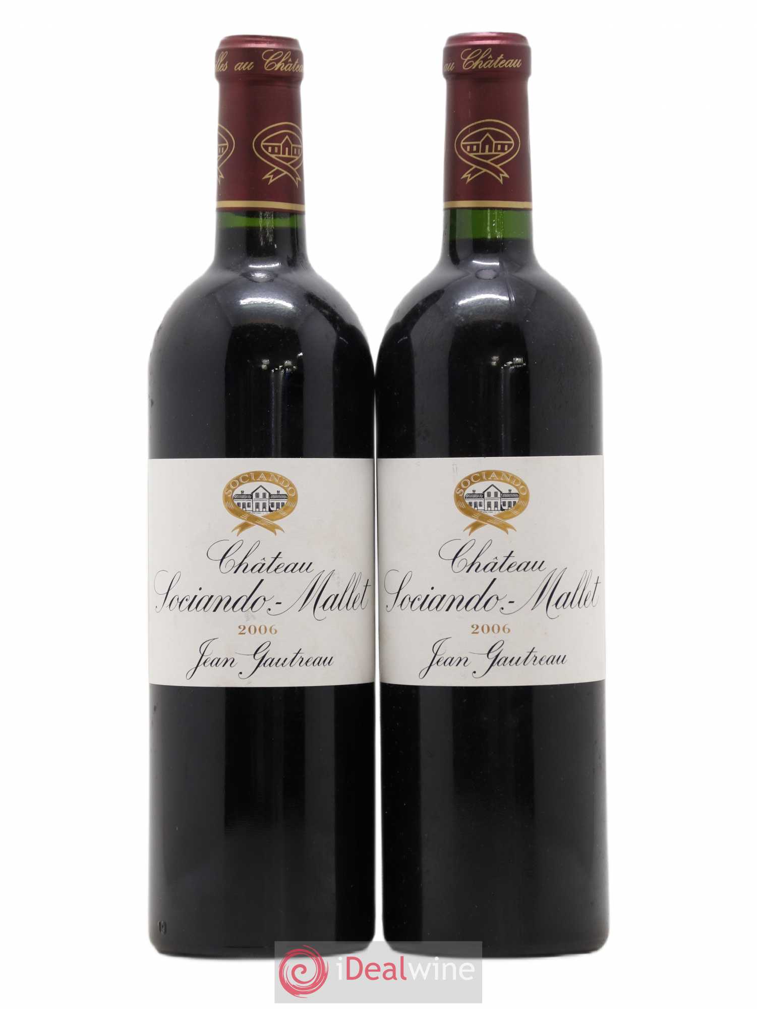 Château Sociando Mallet 2006 - Lot de 2 bouteilles - 0