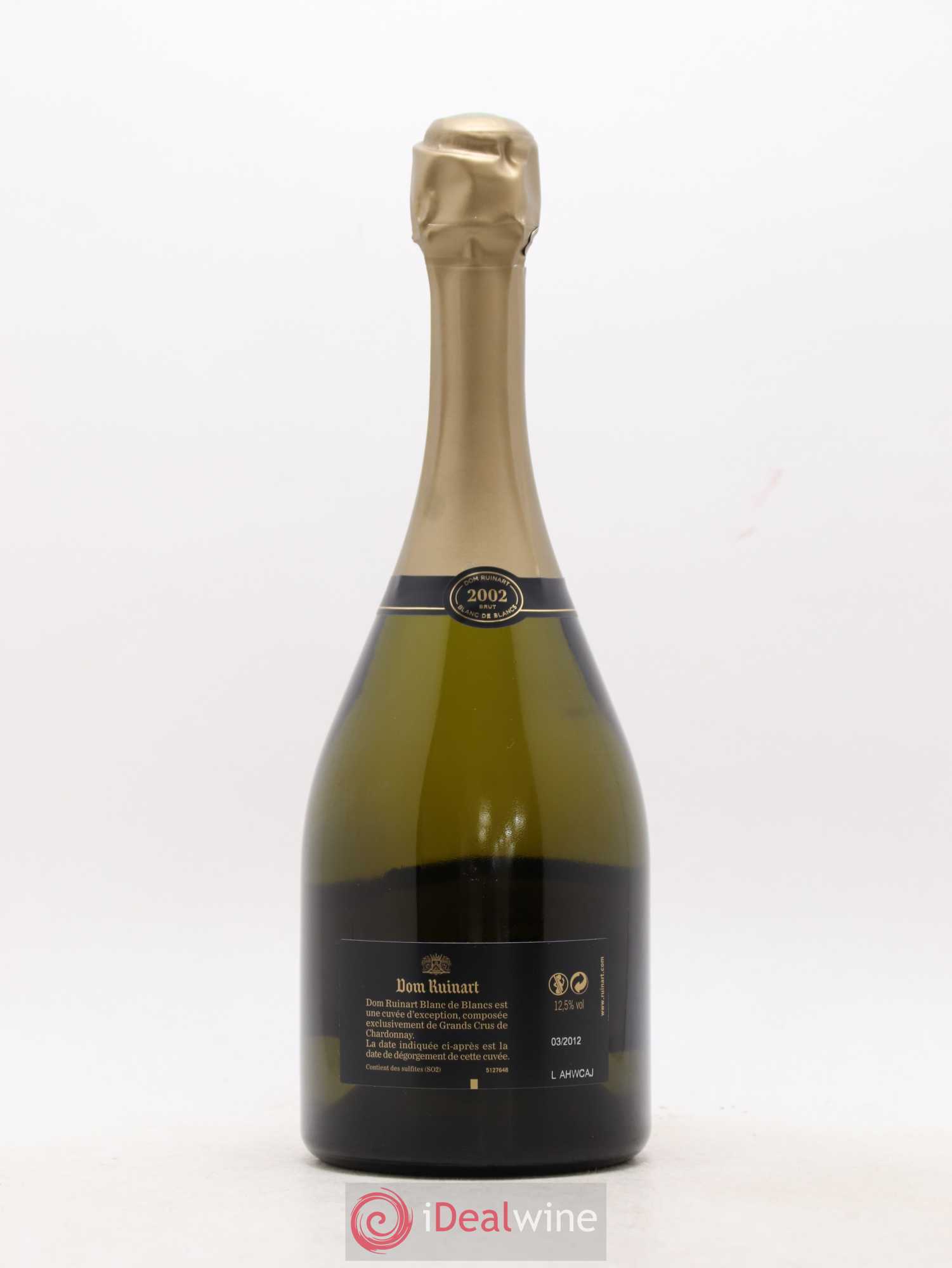 Dom Ruinart Brut Ruinart 2002 - Lot de 1 bouteille - 2