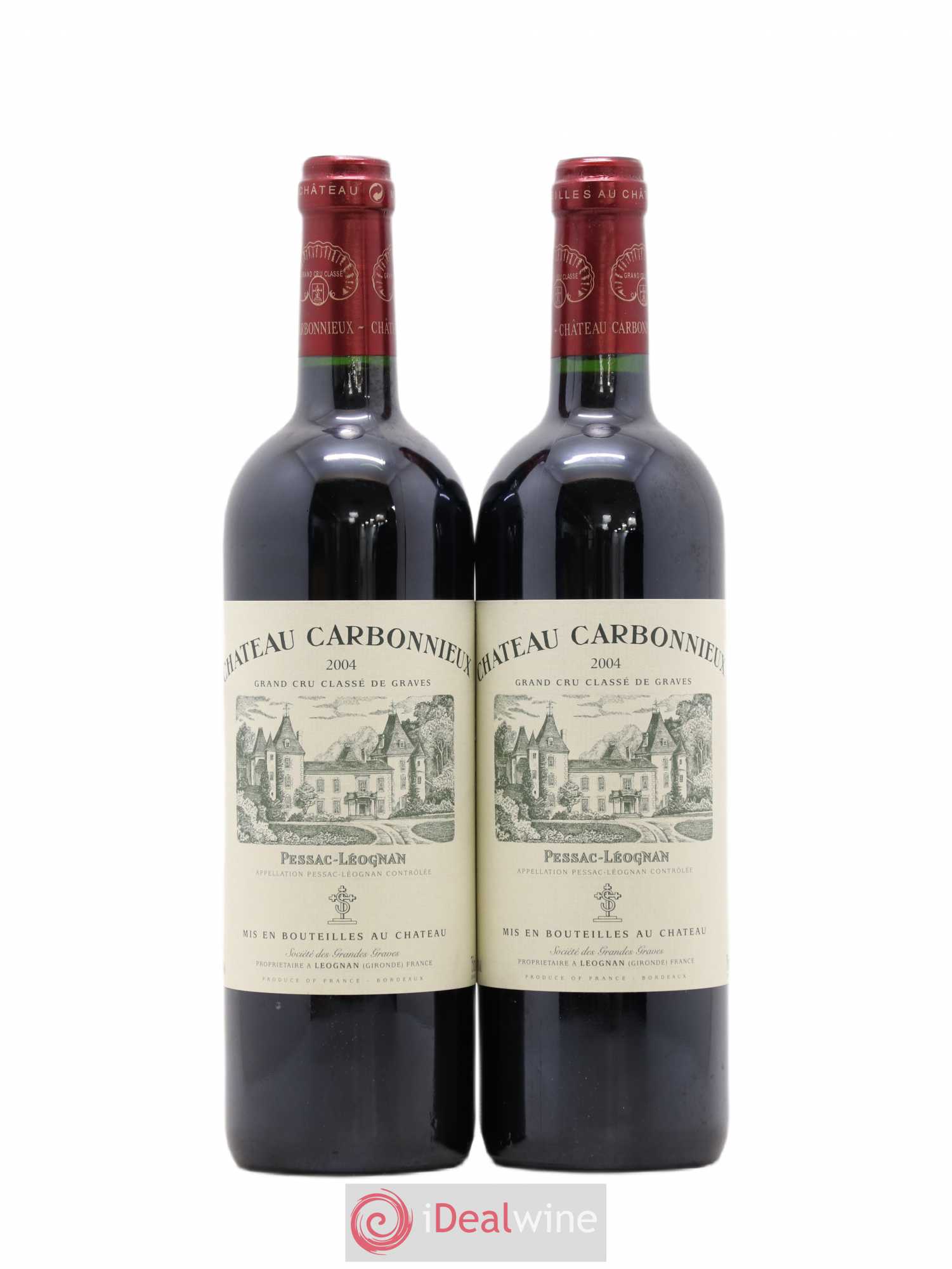 Château Carbonnieux Cru Classé de Graves 2004 - Lot de 2 bouteilles - 0