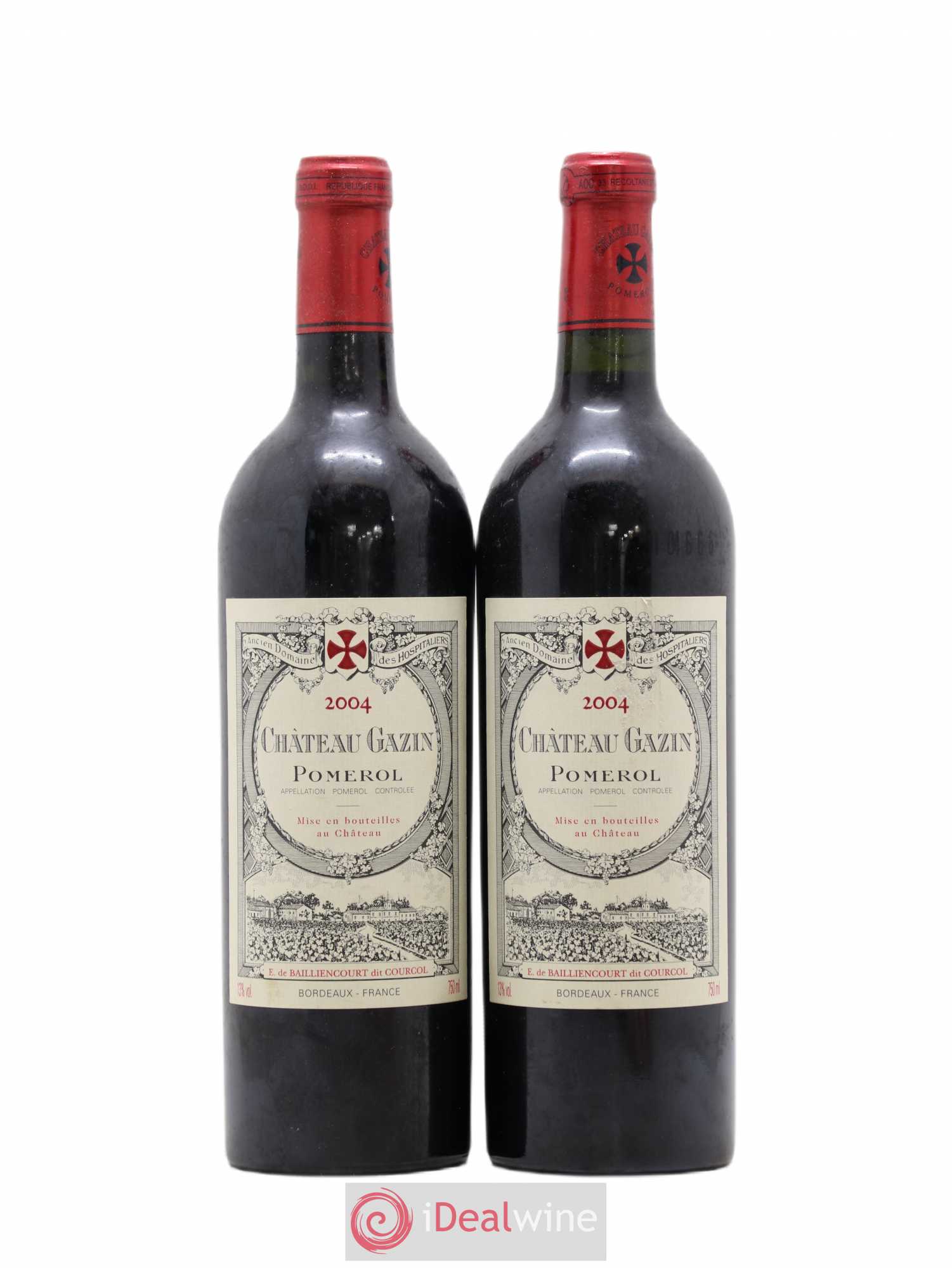 Château Gazin 2004 - Lot de 2 bouteilles - 0