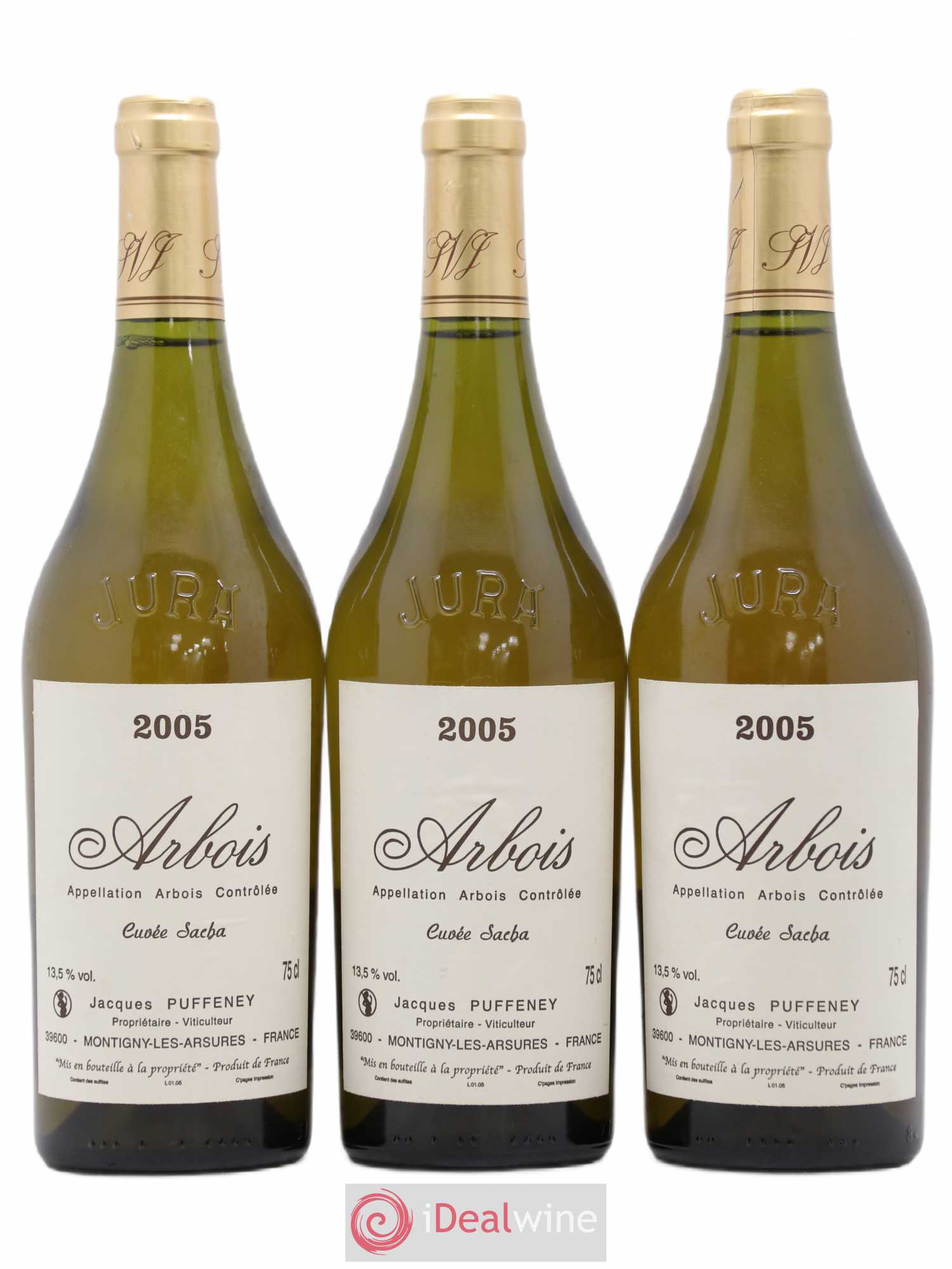 Arbois Cuvée Sacha Jacques Puffeney 2005 - Lot de 3 bouteilles - 0